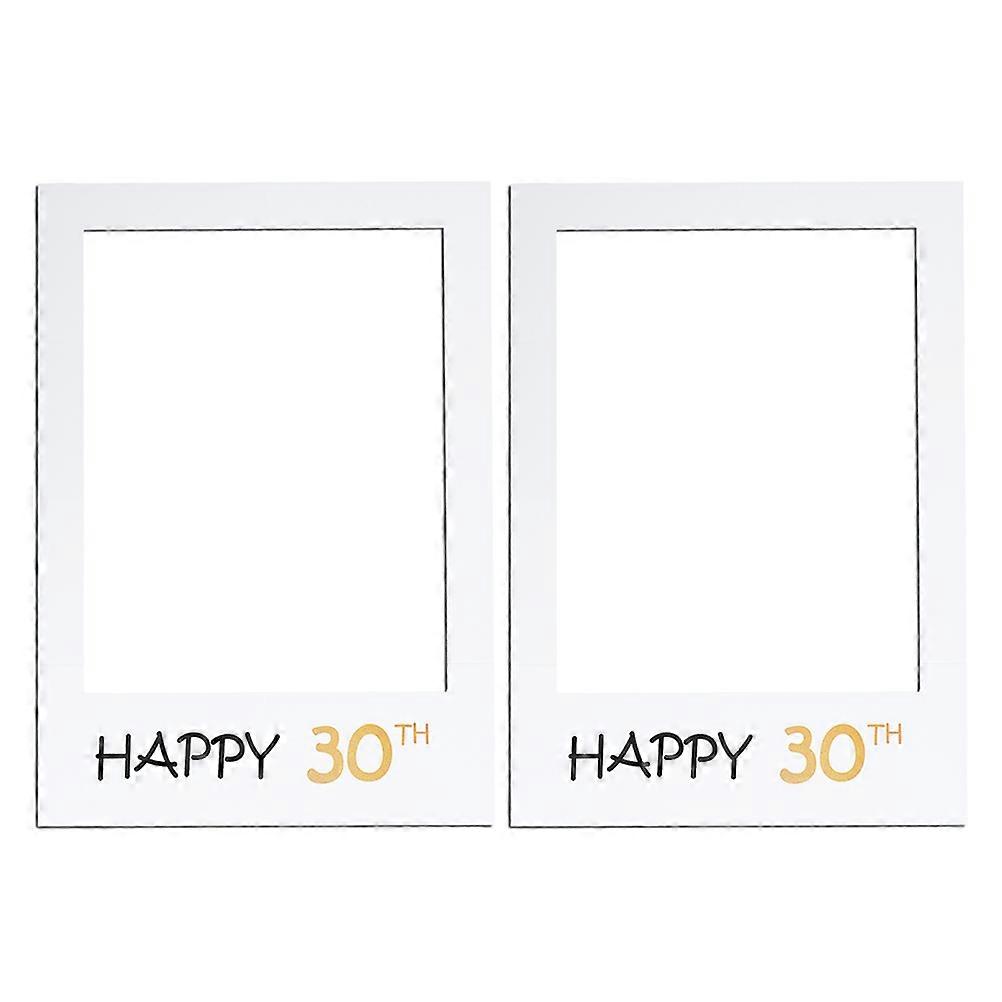 Birthday Frame for Photo Creative Design Rectangle Paper Picture Frames Cutout for Families 2Pcs