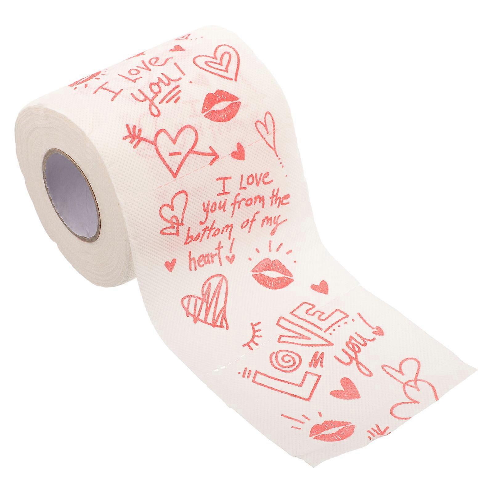 Valentine Day Guest Napkins Red Soft on Skin Home Use Comfortable Experience 1 Roll