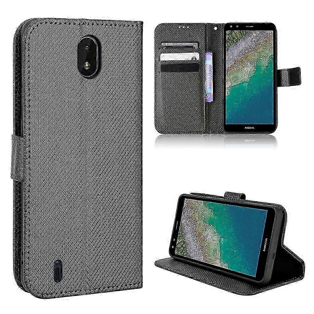 Pour Nokia C01 Plus Diamond Texture Leather Phone Case