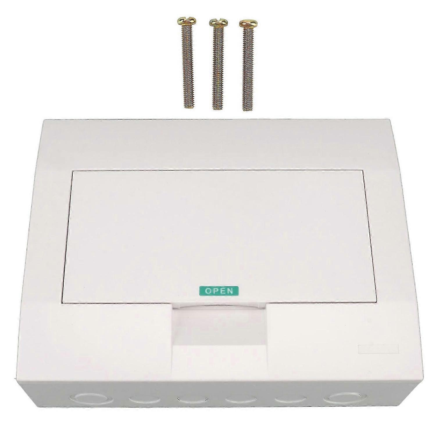 12 Way Power Distribution Box with DIN Rail Electric Circuit Protection Box Surface Mounted