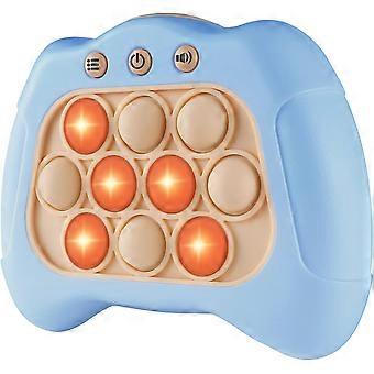 Handheld Speed Pushing Game Machine: A Fun Multiplayer Game for Family. Fidget Game Toy  Light Blue