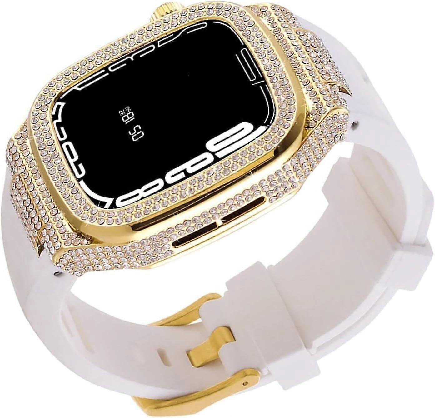 Apple Watch Ultra 8, 7, 6, 5, 4, SE, 44 mm, 45 mm, Diamond Watch Case, Replacement Accessory with Tool D 49 mm Watch Band Set