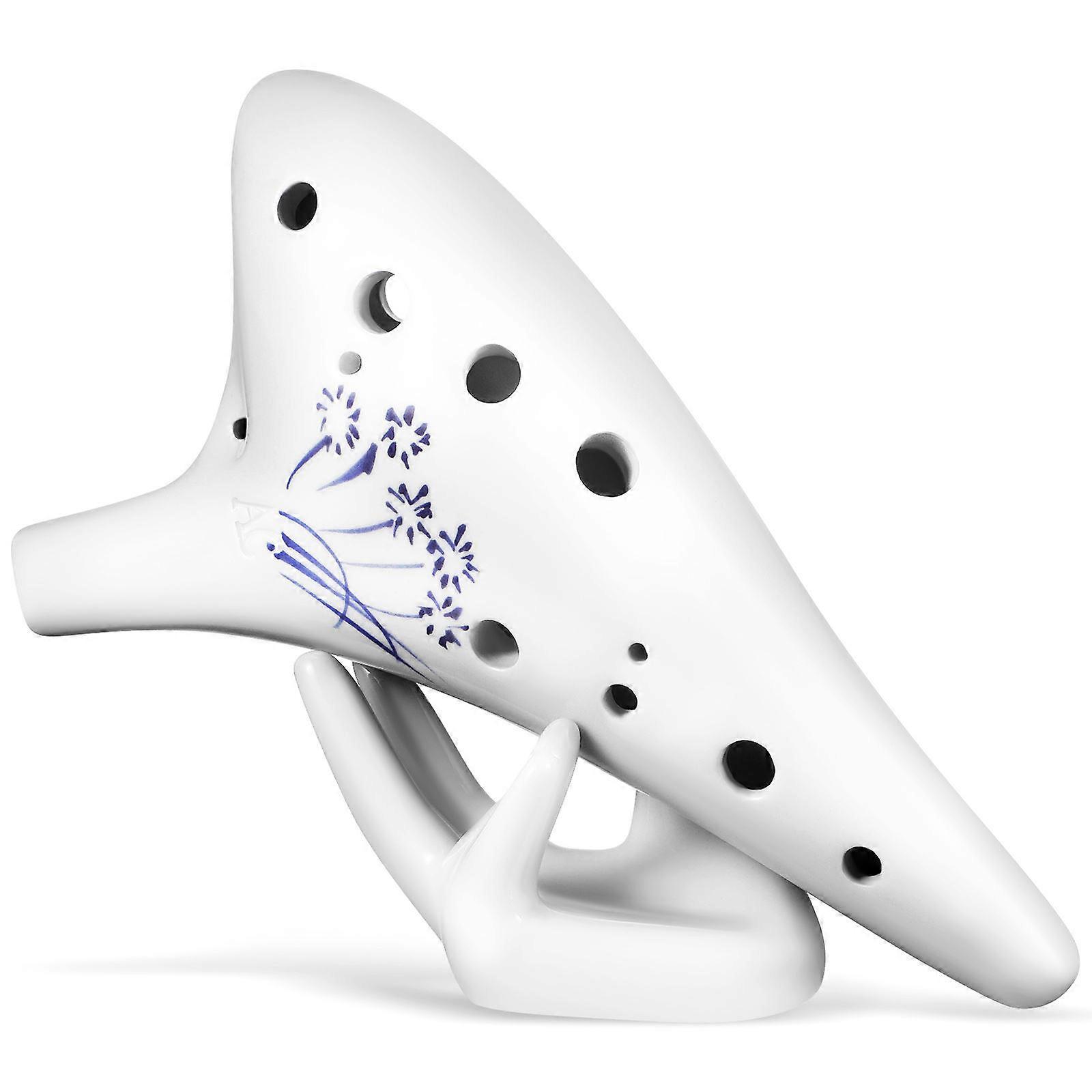 Porcelain Ocarina C Ocarina Authentic Handmade Musical Tool For Beginners Children 17.50X10.50X5.50cm 1 Set
