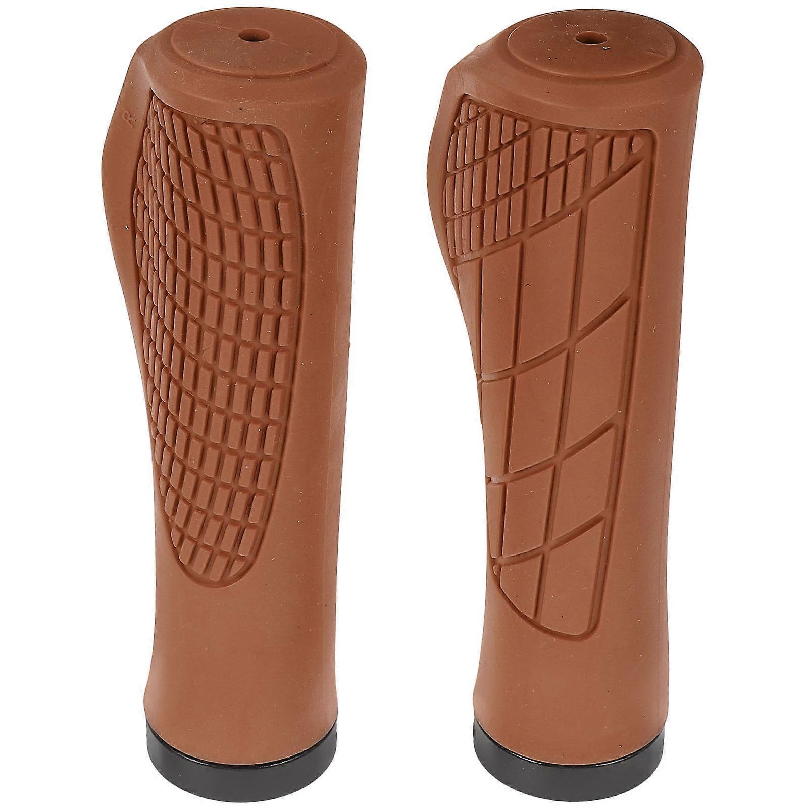 Bicycle Handlebar Grip Cyclists Outdoor Cycling Anti Slip Shock Absorption 13x5cm 1 Pair
