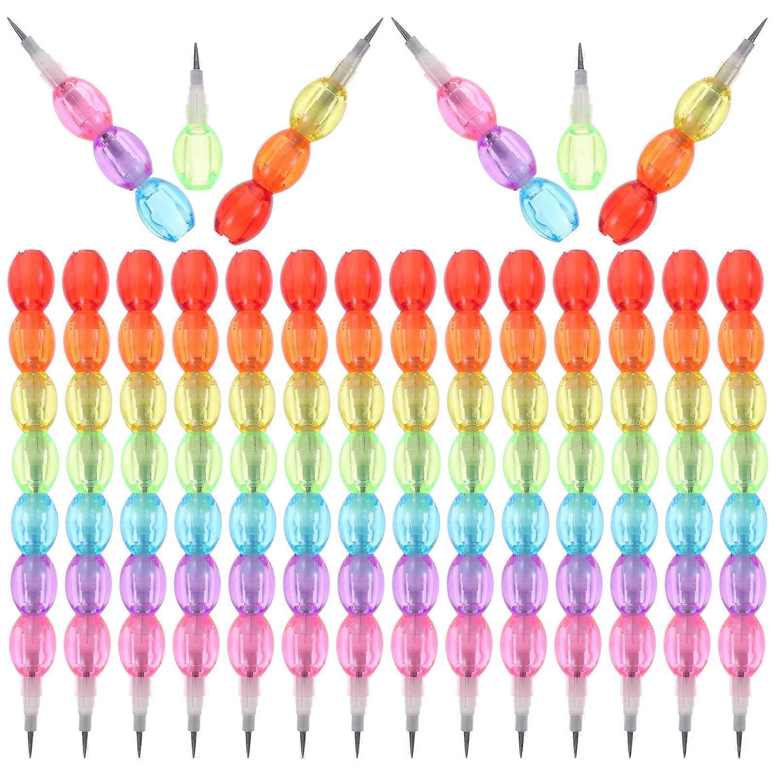 16pcs Non Sharpening Portable Lightweight Multi Use Writing Pencils with Transparent Design for School, Drawing & Daily Use