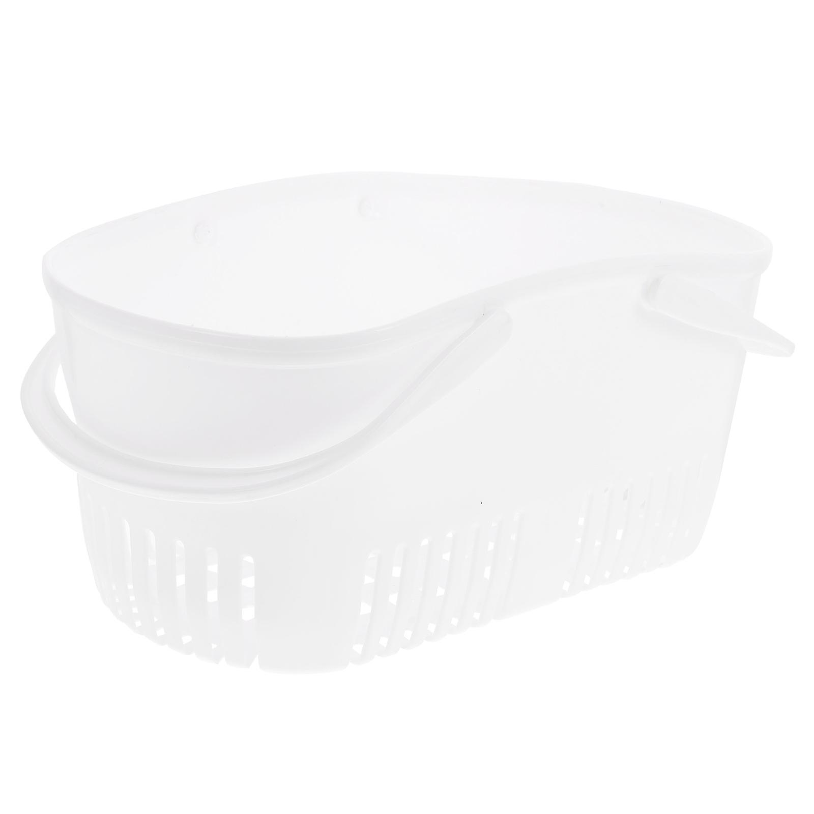 Bathroom Shower Organizerplastic Storage Organizer Basket With Handle For Sundries Portable And Lightweight Design With Handle Ideal For Organizing