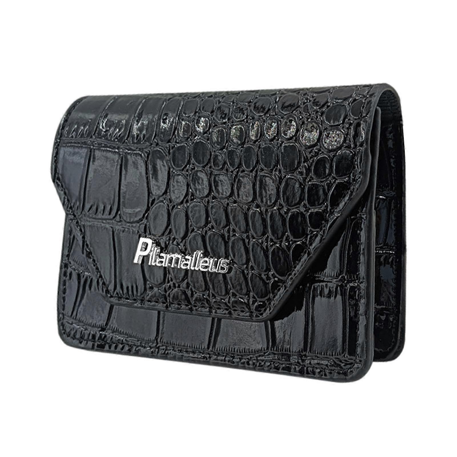 Golf Rangefinder Bag, Leather Protective Case, Travel Black