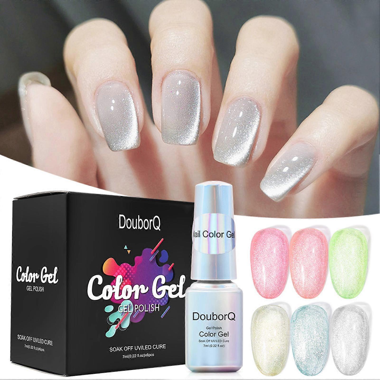 7ml* 6 Farben Cat Eye Nagellack Lack Einfach zu verwenden UV-Gellack