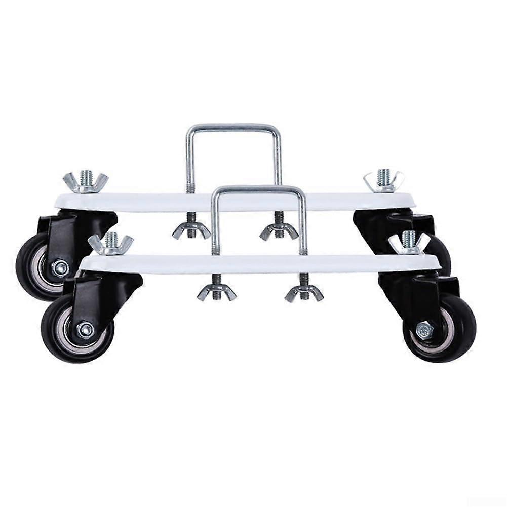 2 x Electric Heater Rolling Bracket, Carbon Steel Mobile Stand for Hydroponic Use, Adjustable Height, Durable Design