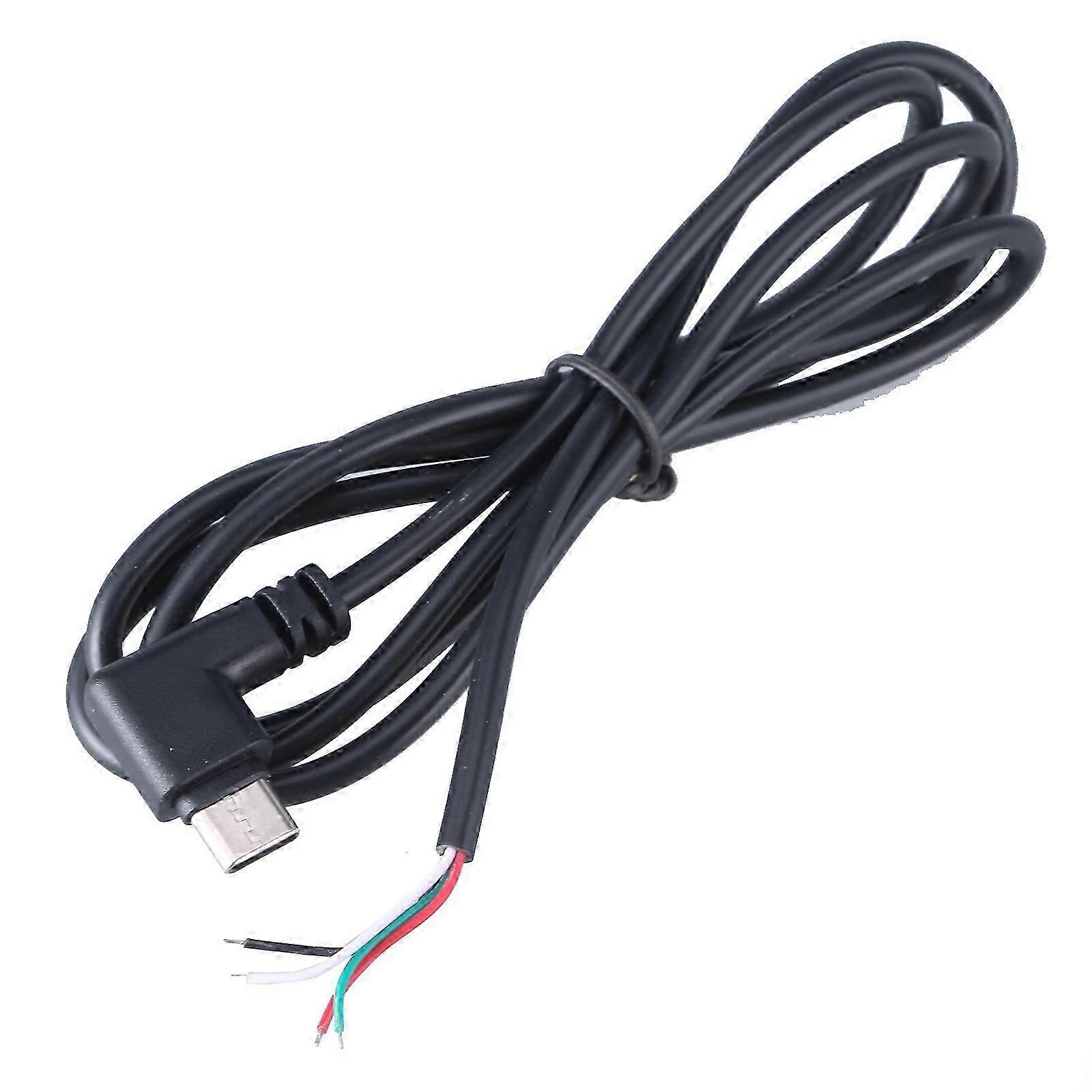 Male Type C to 4 Pin Extension Cord USB C Pigtail 4Pin Power Cable Line Support 5V 3A Charging for Electronics