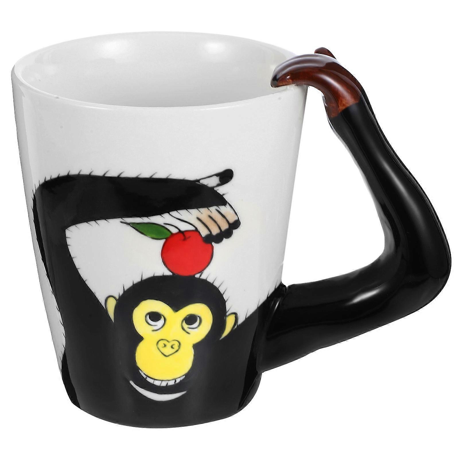 Creative Animal Ceramic Cup Hand Painted Storage Photography Prop Cafe Use Restaurant Use 1Pack
