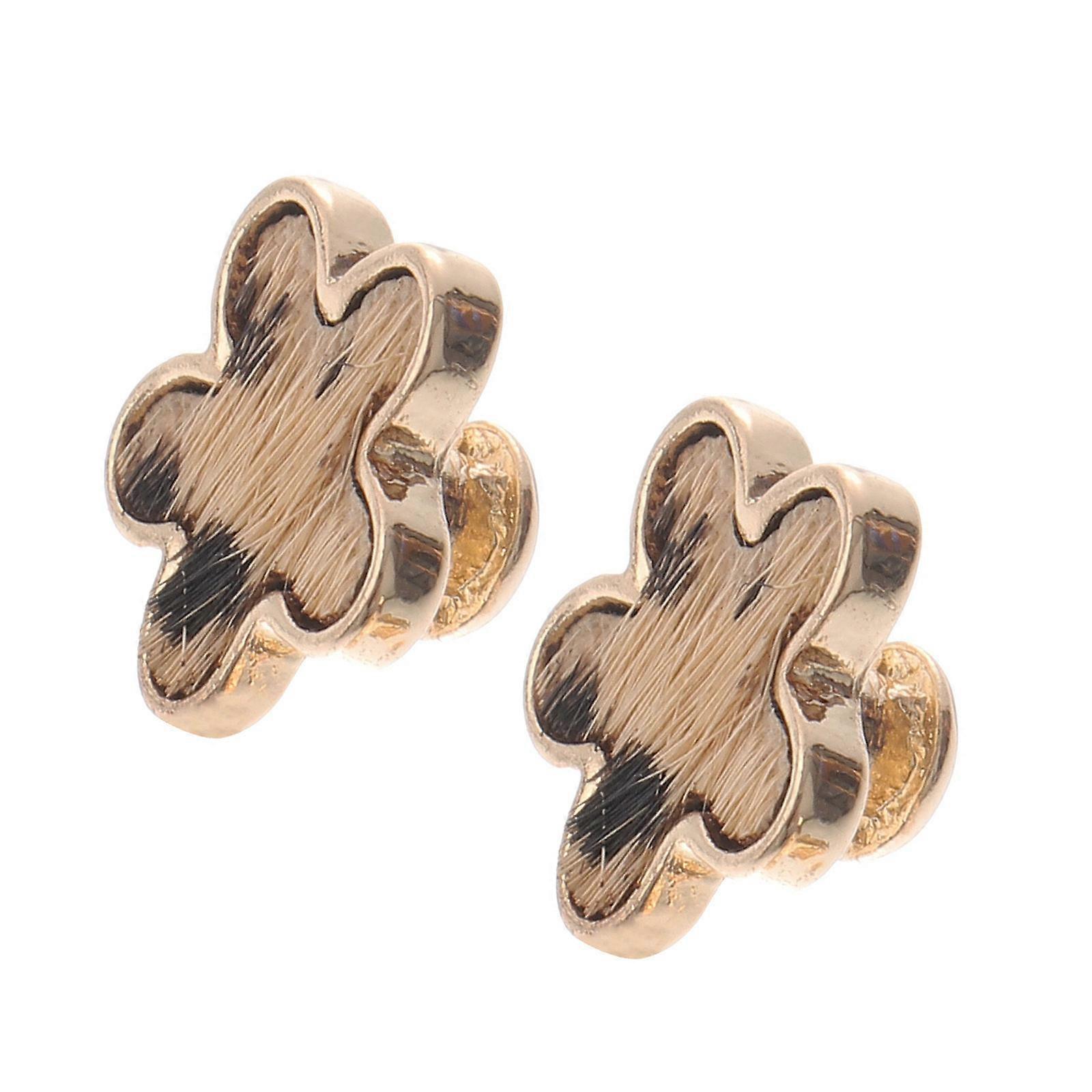 Here's a refined and professional product description based on the details you provided:
**2pcs Silicone Watch Strap Charms with Leopard Flower