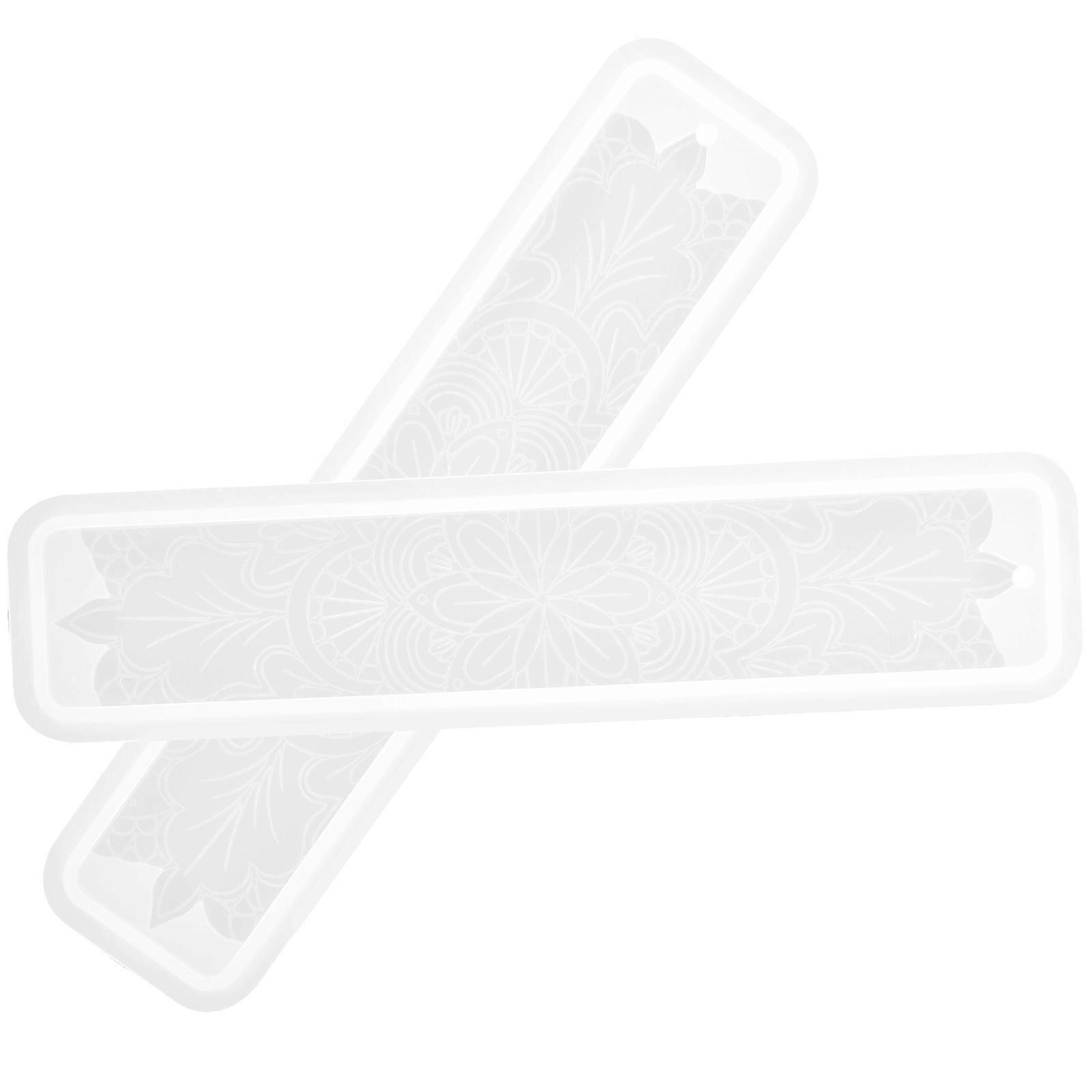 Silicone Bookmark Resin Molds 2pcs Simple Shaped Molds for DIY Crafting, Easy Demoulding, and Unique Handmade Bookmarks