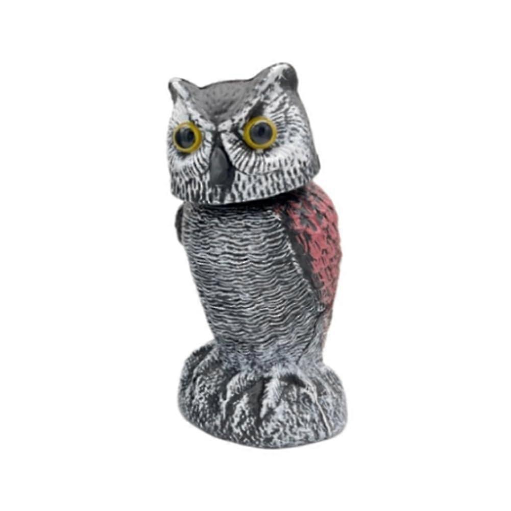 Owl Deterrent Controllers with 360° Swivel Artificial Dummy Owl Bird Deterrent Garden Decoration