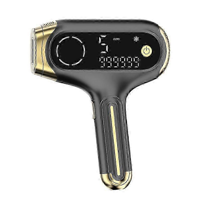 IPL hair removal device with 5 intensity levels, 999,999 flashes, ice cold and LED display for long-lasting results(black)
