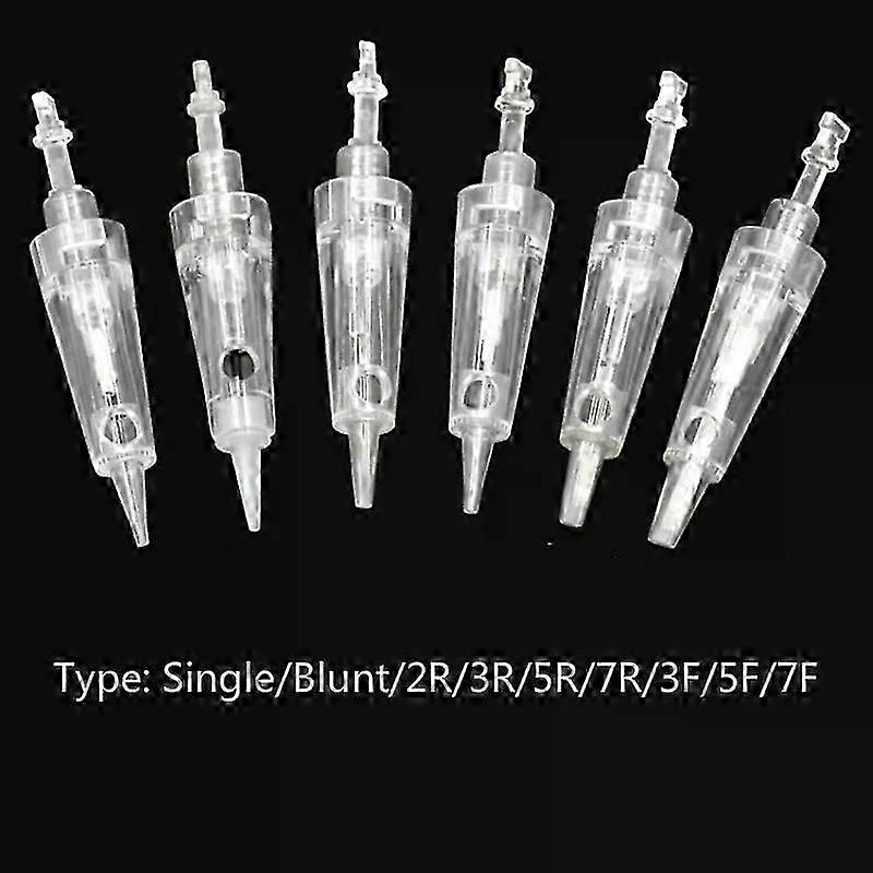 10PCS Disposable Electric Derma Pen Needles Bayonet Nano Cartridge Fit For Auto Micro Needle Derma Pen Tattoo Needle Tip