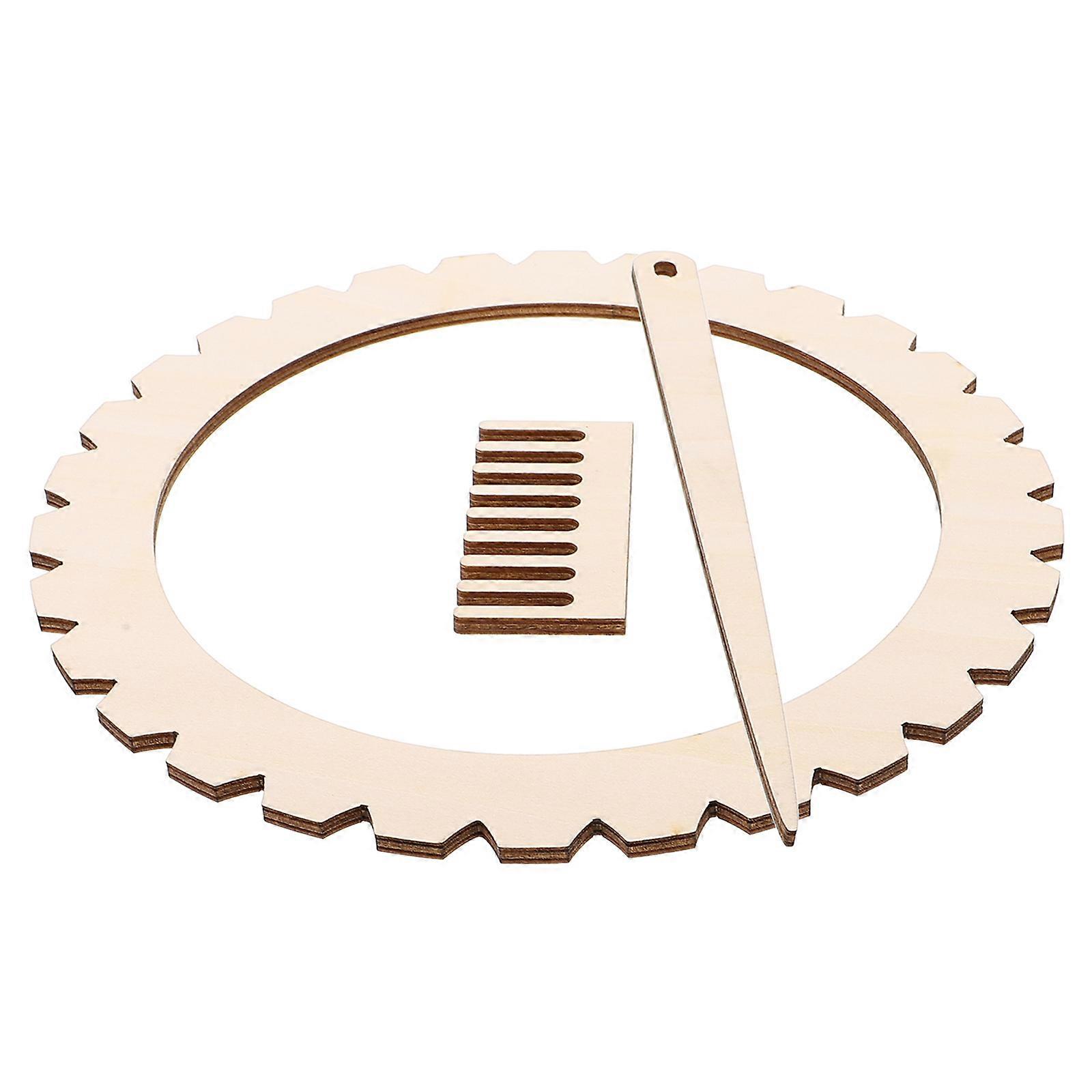Weaving Boards Hand Knitting Tool For Professionals Wood 21.00X21.00X0.50cm Weaving Sample 1Set
