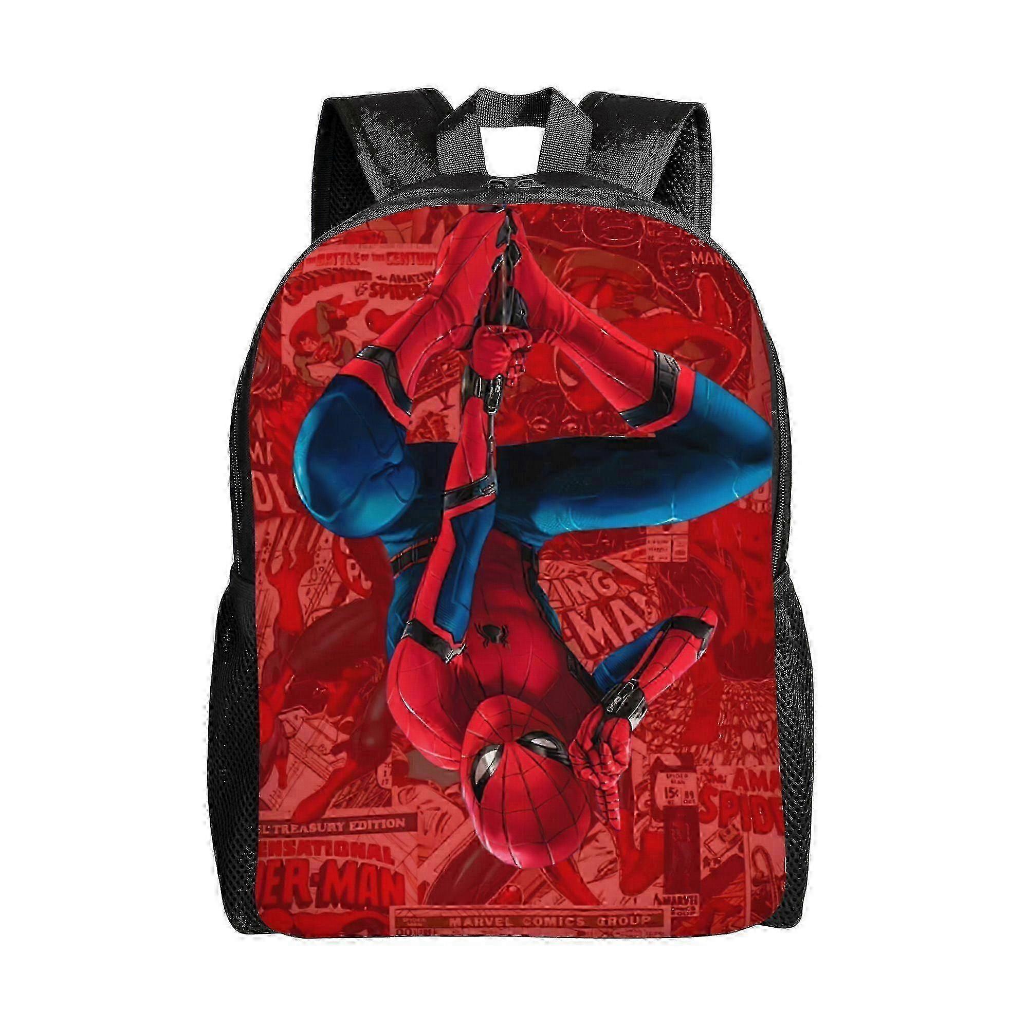 2025 Lightweight Casual Backpack Suitable for Spider Man, Simple Design for Adults and Kids, Travel Backpack and Laptop Bag for Students and Coll