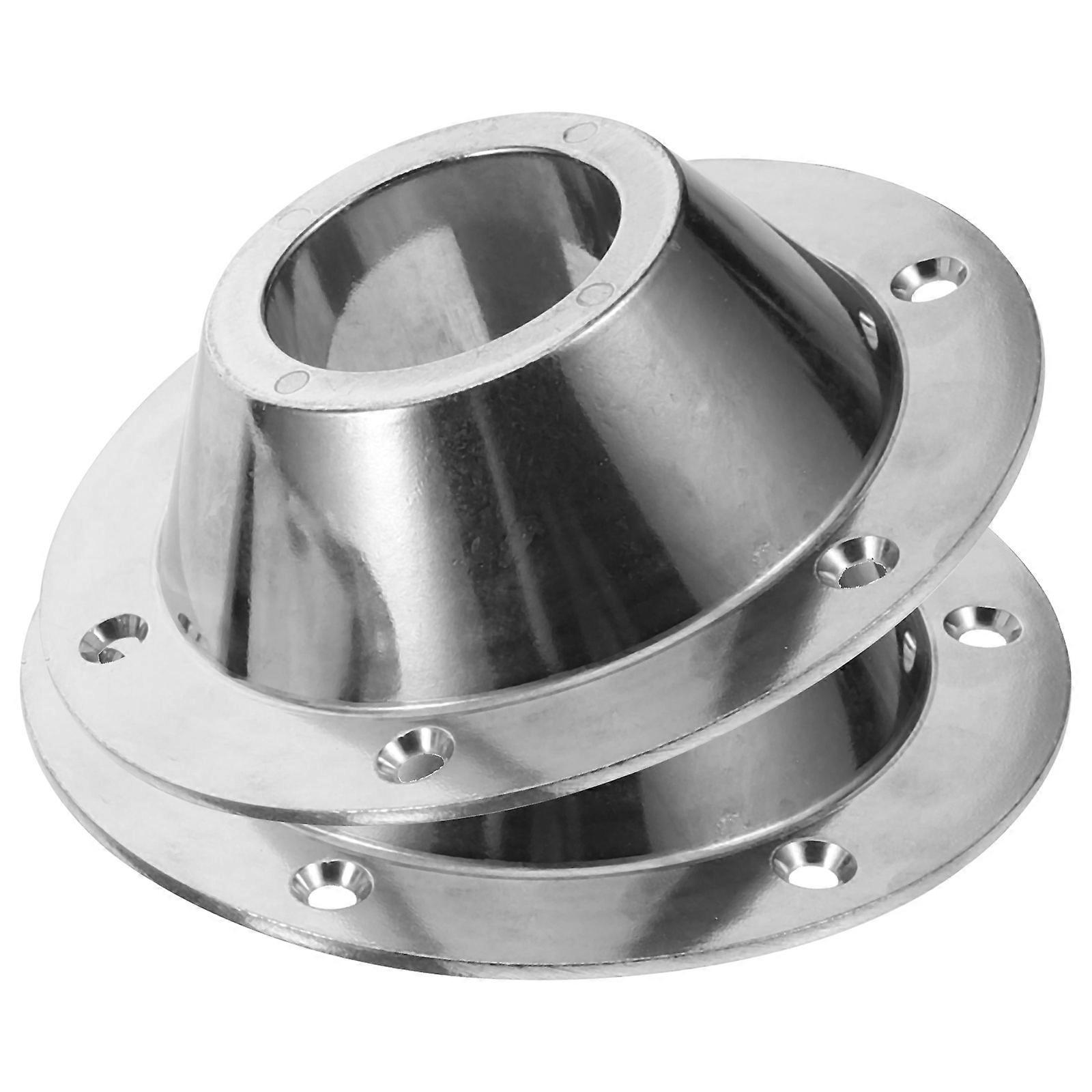 RV Table Base Aluminum Mounting Pedestal for Most Standard Tables Silver Lightweight Strong and Durable 2pcs