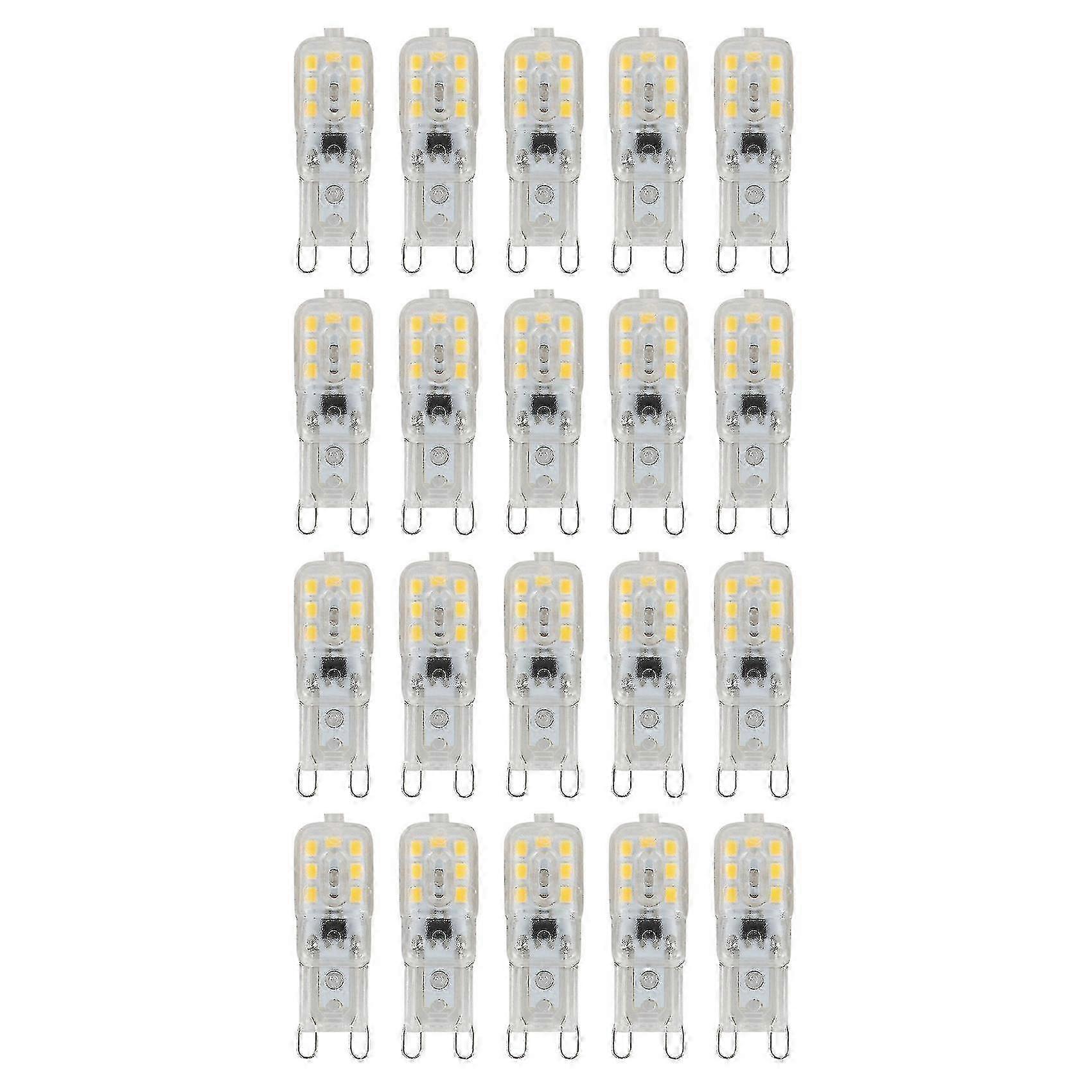 G9 調光可能な LED 電球 5W カプセルで温かみのある白色の光を放つ