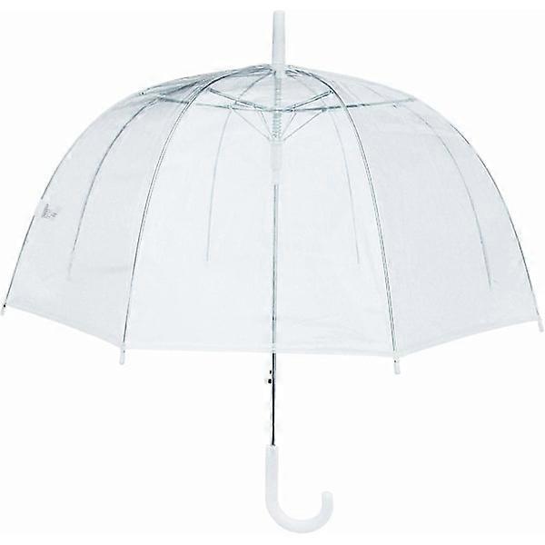 Transparent Dome Umbrella in clear PVC plastic
