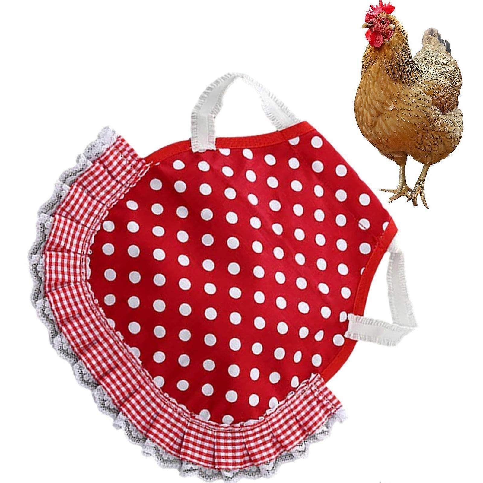 Chicken Apron Chicken Saddle with Adjustable Belt for Chicken Care, Reusable Poultry Protection for Small and Large Chickens