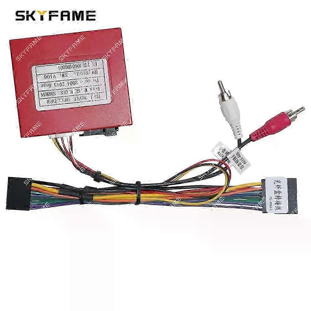 Applies to Car Most Aux Optical Fiber Decoder Box Amplifier Decoding Adapter For Benz ML GL R Class CLS