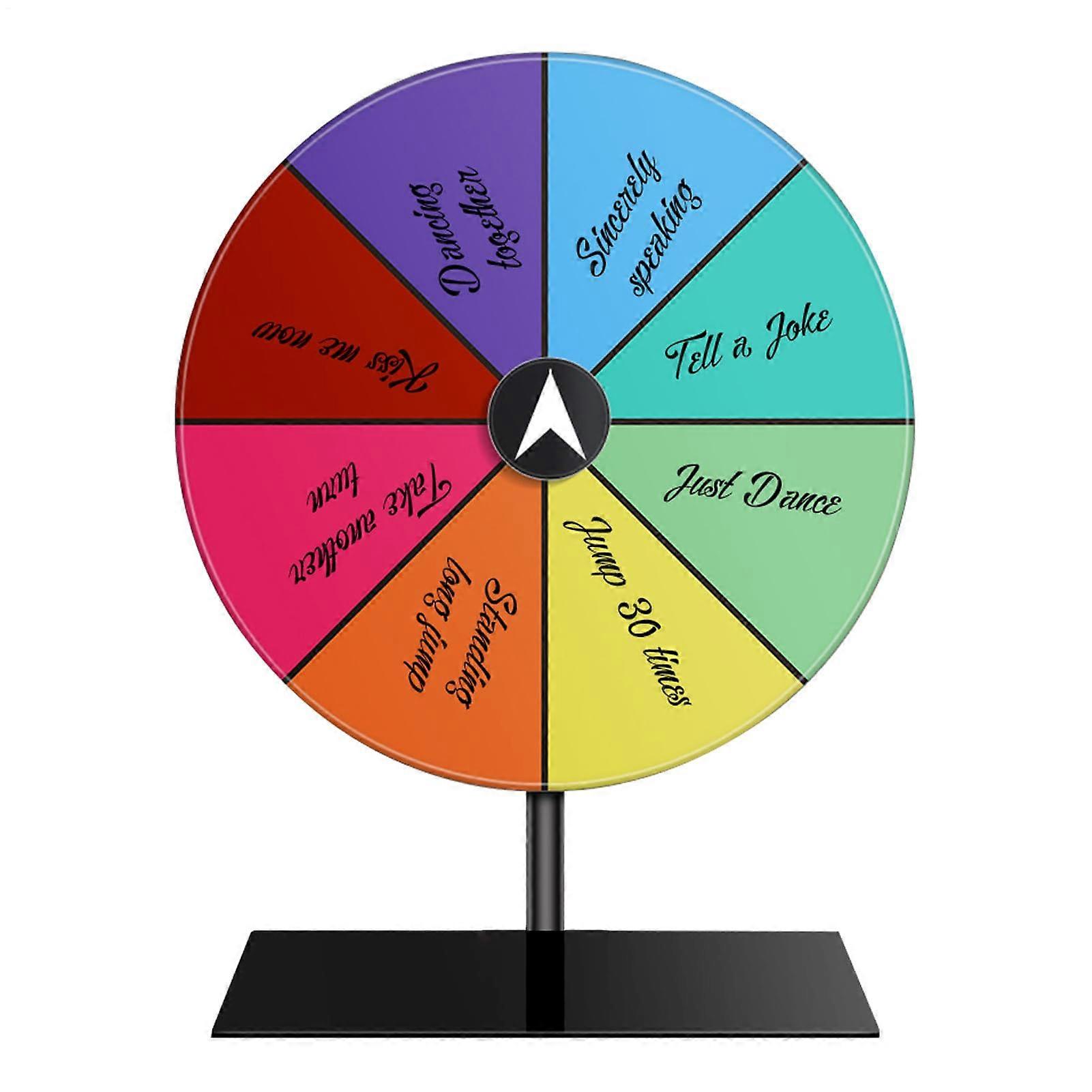 Rotatable Reward Wheel Set Spinning Press Wheel Table Spinner Luck