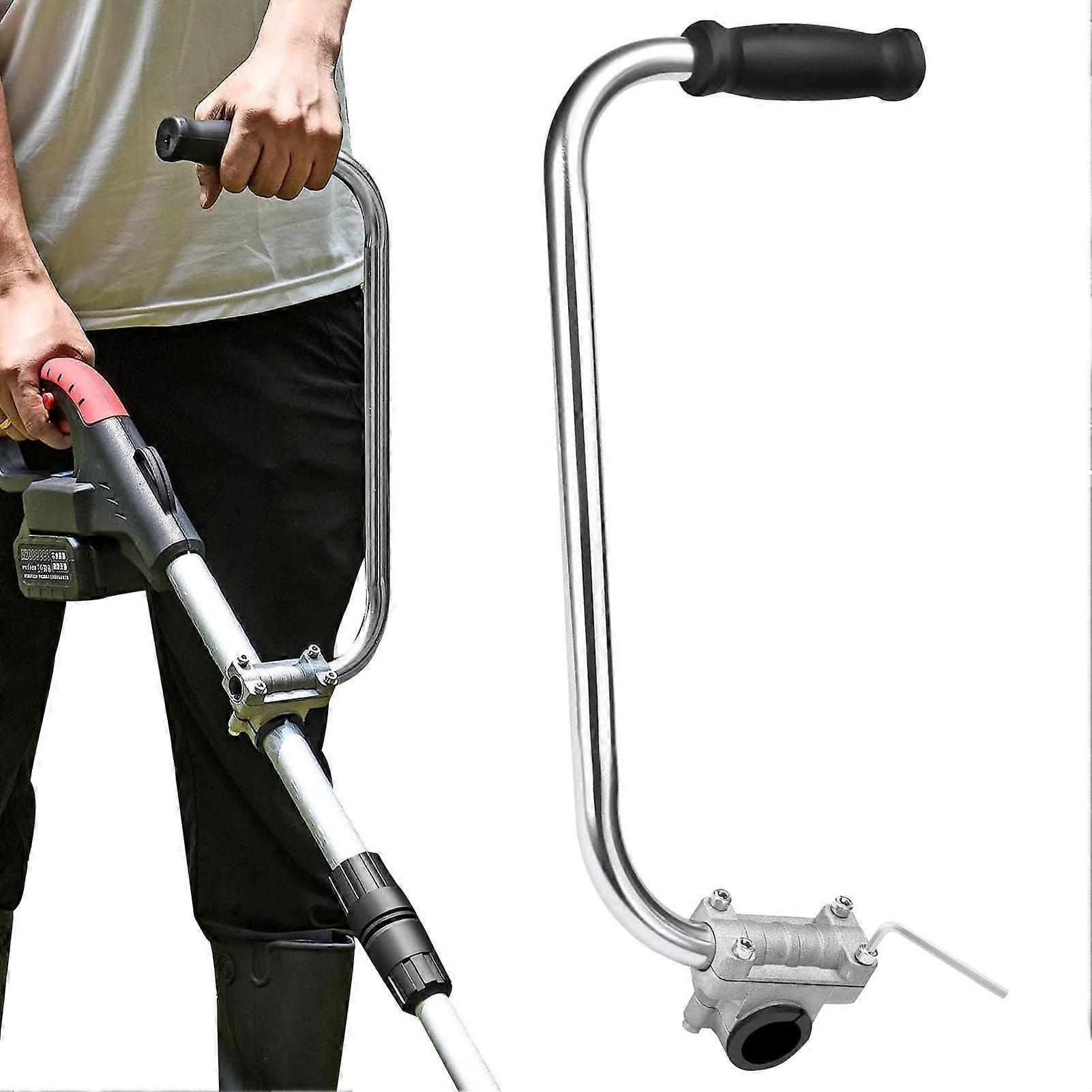 Lawn Mower Handle Extension Handle Trimmer, Ergonomic Grass Trimmer, Stainless Steel for Lawnmower, 41 x 16.5 cm