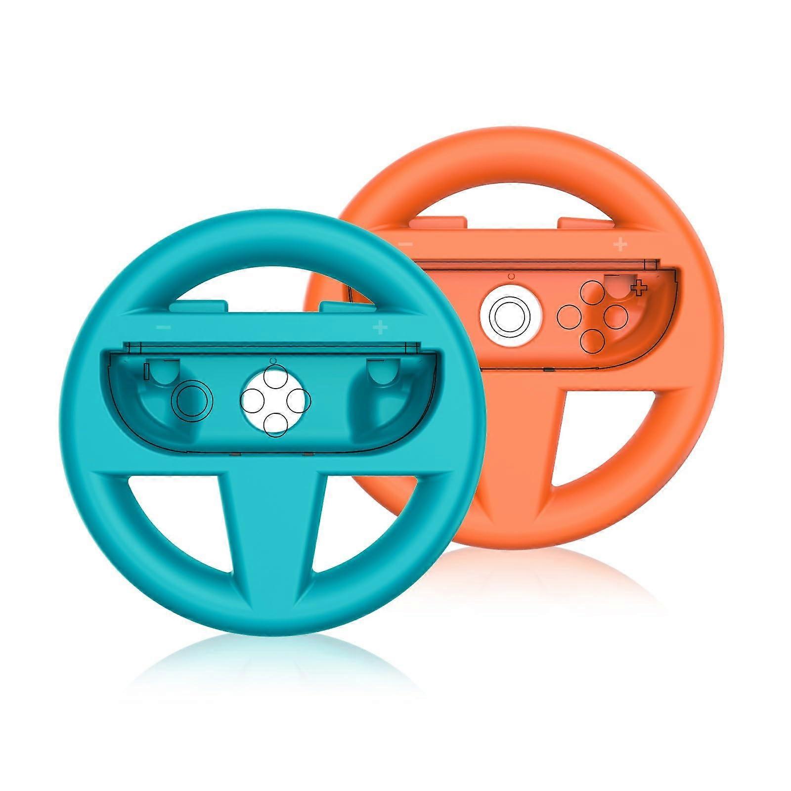 Ergonomic Game Console Controller Steering Wheel Accessories for Multiplayer Racing Tracks, Portable Gameplay, Compatible with All Models