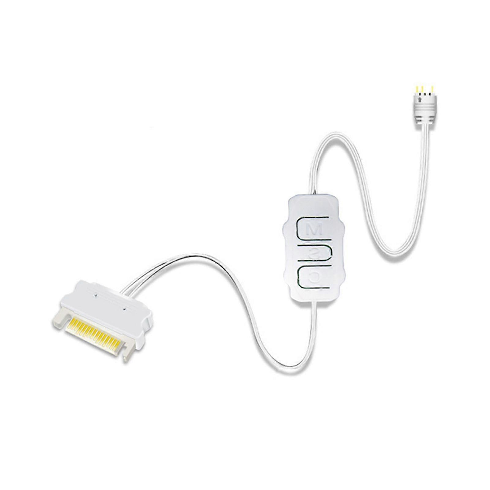 5V 3-Pin ARGB PC Lighting Controller with Simple Modes, User Color Adjustment, Compatible with RGB Components