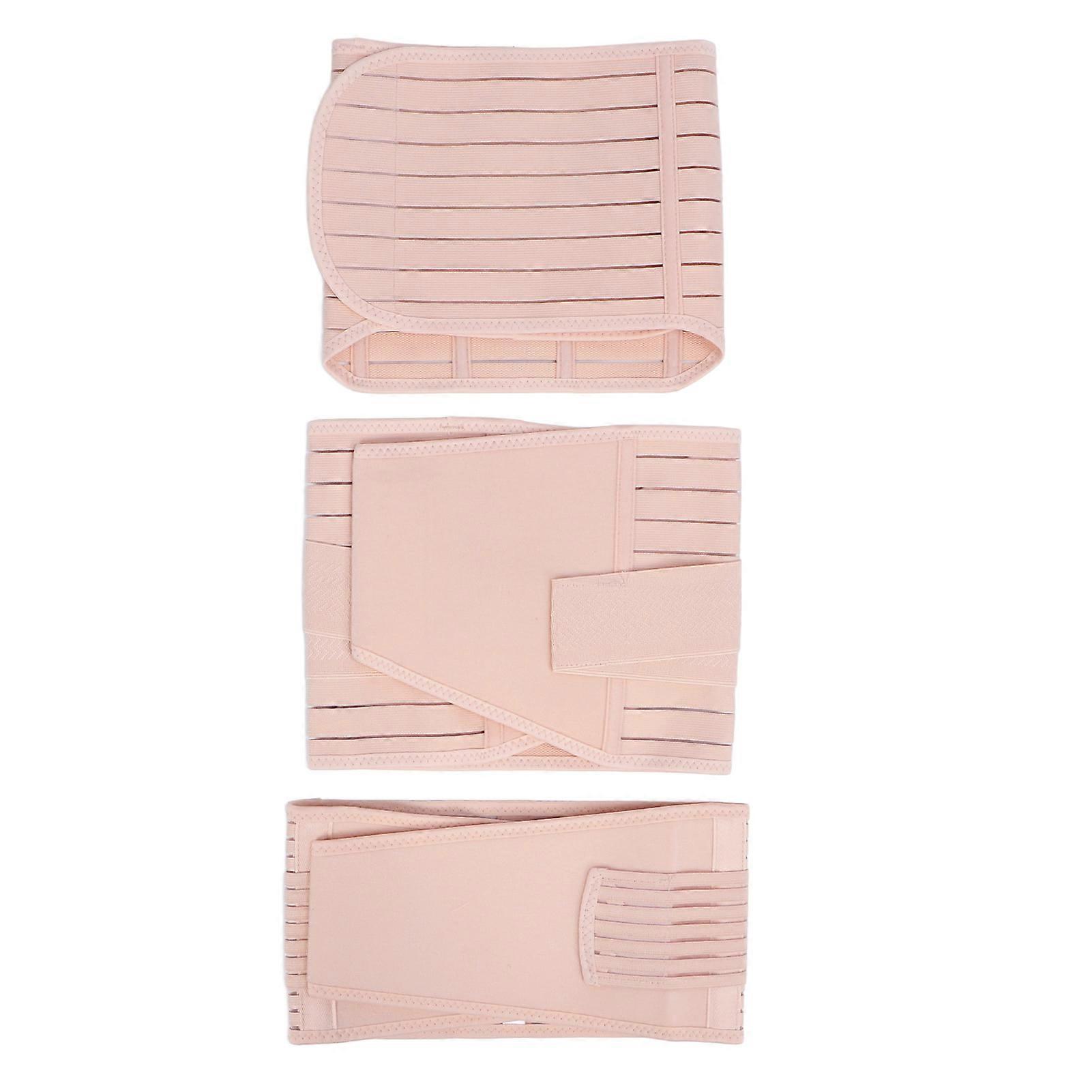 Postpartum Girdle Post Surgery C Section Belly Support Recovery Belt Wrap Band for Postnatal Care Apricot L