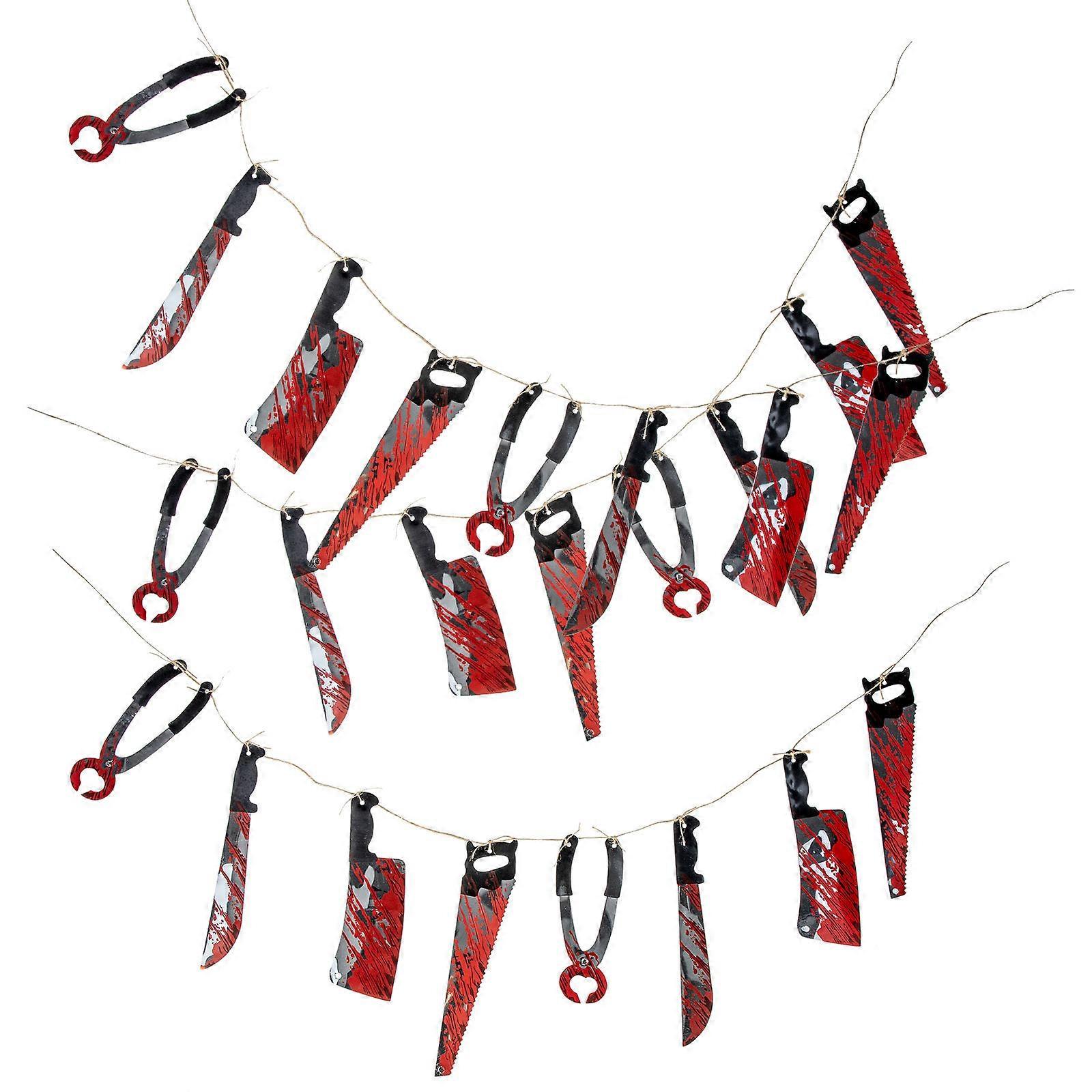 Haunted House Banner, Decorative Prop for Halloween Parties, Flexible Display Options