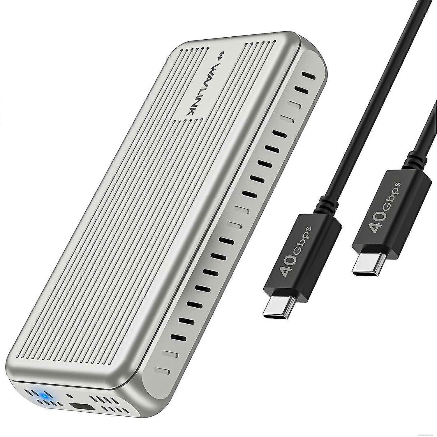 TKdaddy WAVLINK ST401C For MacBook / Mac Mini M4 M3 M2 M1 40Gbps M.2 NVMe SSD Enclosure
