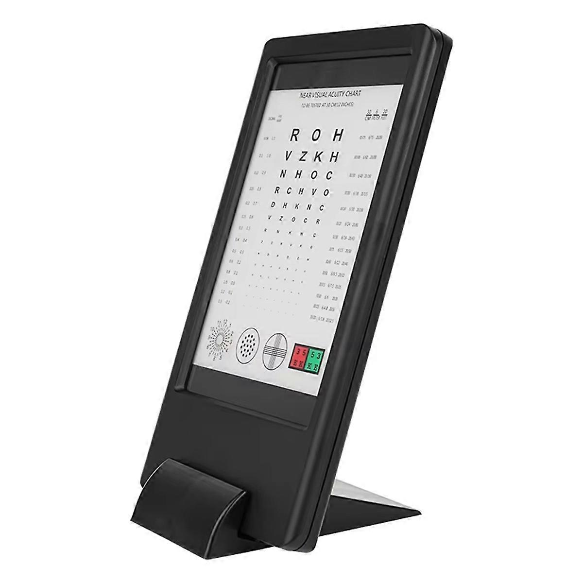 Eye Test Chart Rechargeable 30cm Near Vision Tester Chart AC Adapter