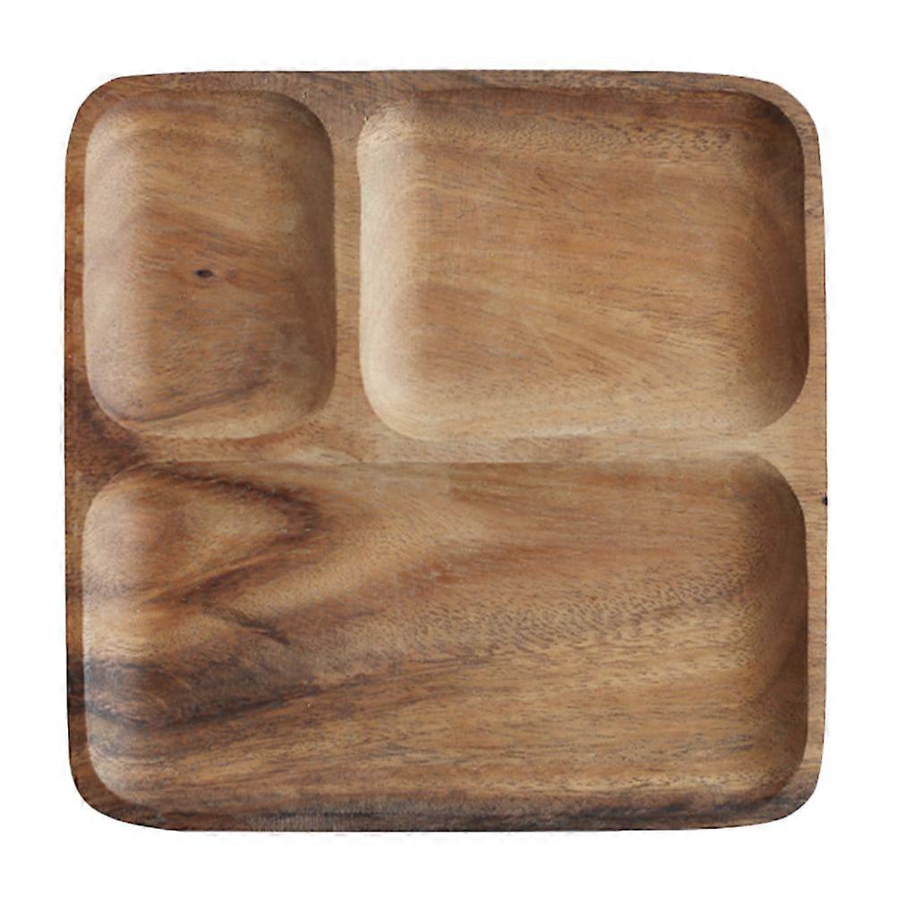 MultiFunctional Wood Serving Tray for Home Use Coffee Color Perfect for Fruits Desserts Snacks 15.0 x 10.0 x 2.0 Inches
