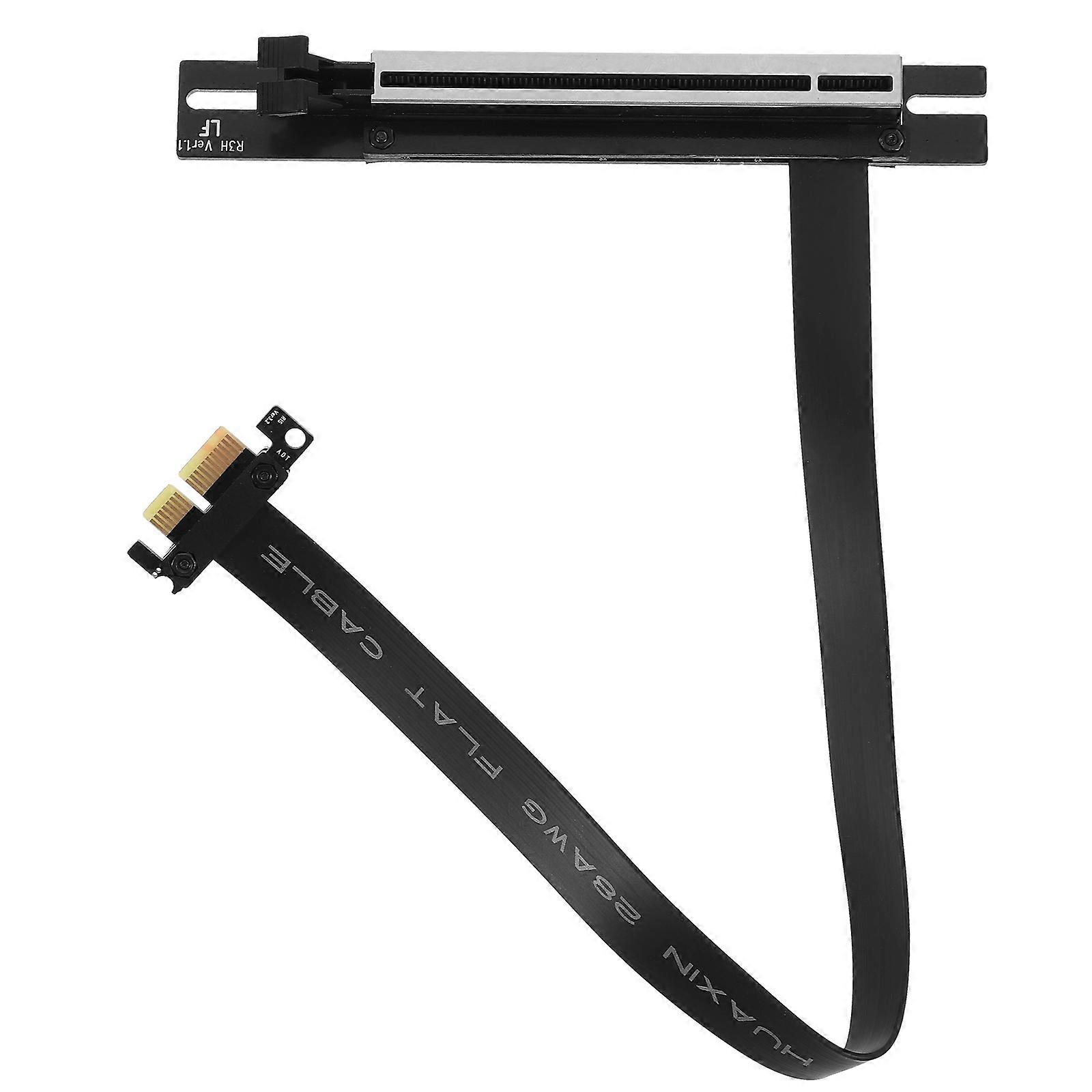 PCIE Riser Adapter 1Set For GPU Mining Extender 30X12.5X1CM Black With Thickened Cable Core