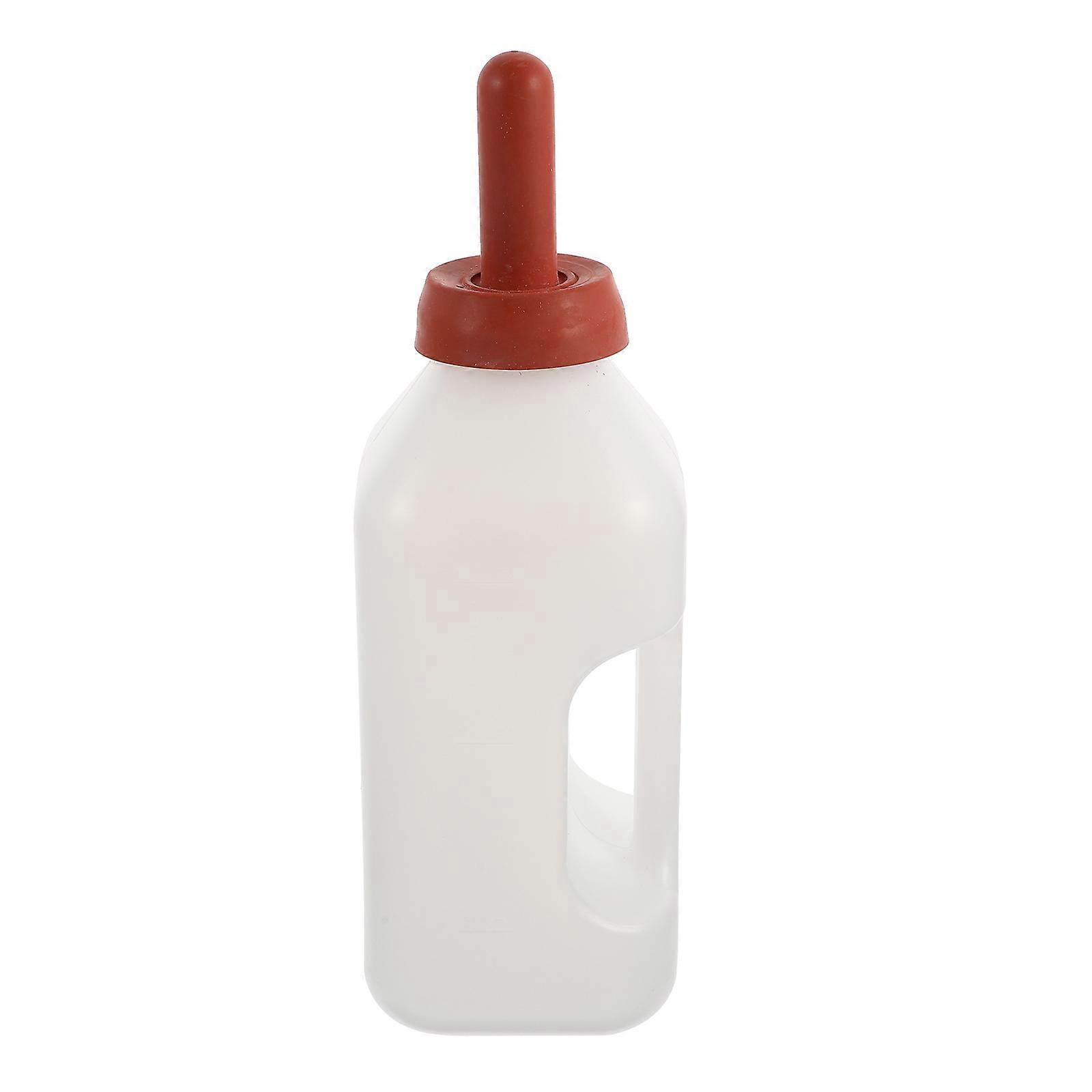 Lamb & Calf Feeding Milk Bottle with Nipple, Durable Design, Ergonomic Handle for Easy Use in Livestock Feeding