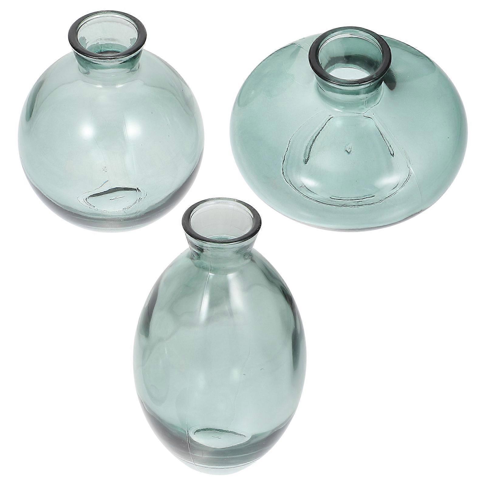 3Pcs Decorative Hydroponics Vase for Flower Display and Dried Flower Container