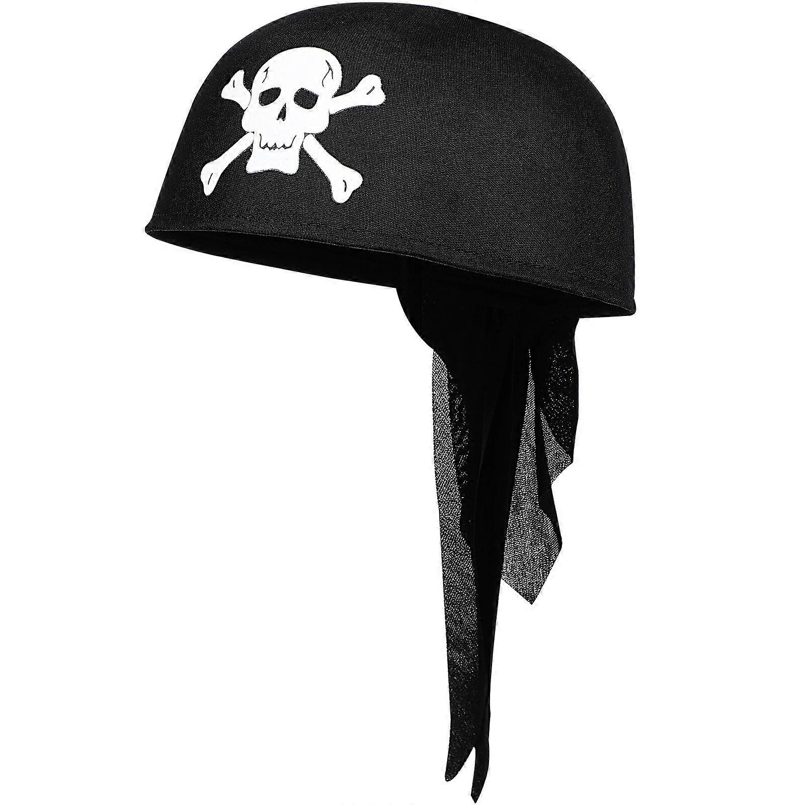 Pirate Hat with Skull Design – Adjustable Felt Hat for Halloween, Costume Parties, and Cosplay