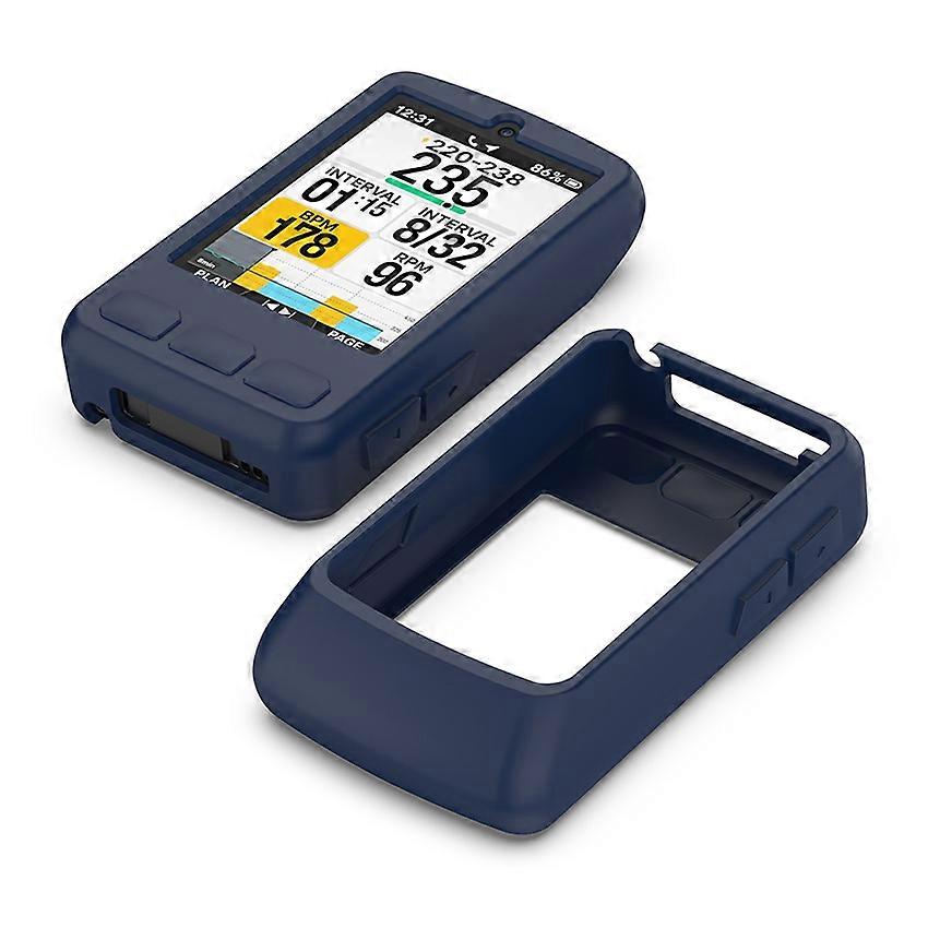Silicone Stopwatch Case Protector Case WF157 Accessories for Wahoo ELEMNT BOLT V3/T3 Midnight Blue