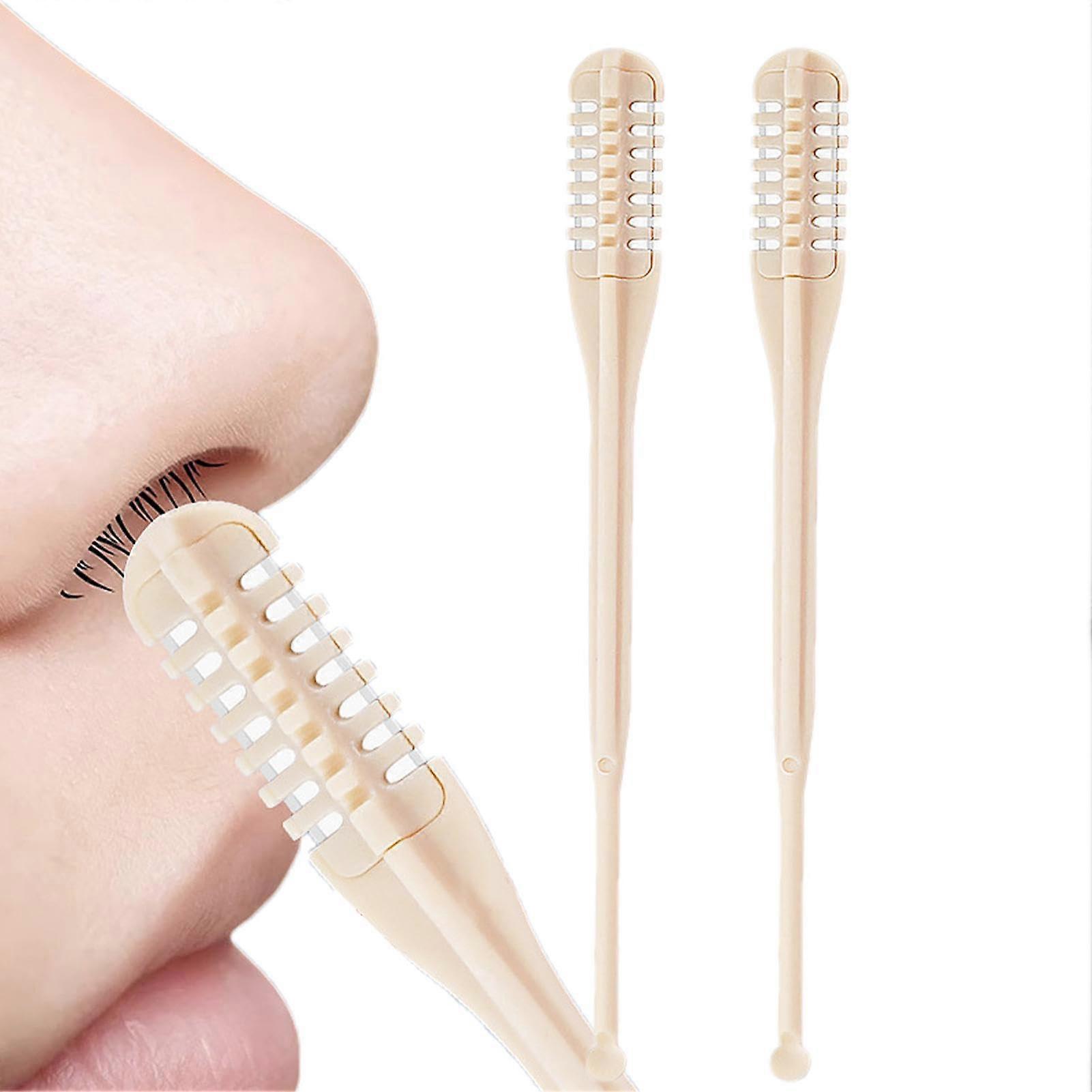 Nose Hair Trimmer, Pack of 2, 360 Degree Rotating, Manual, DoubleSided