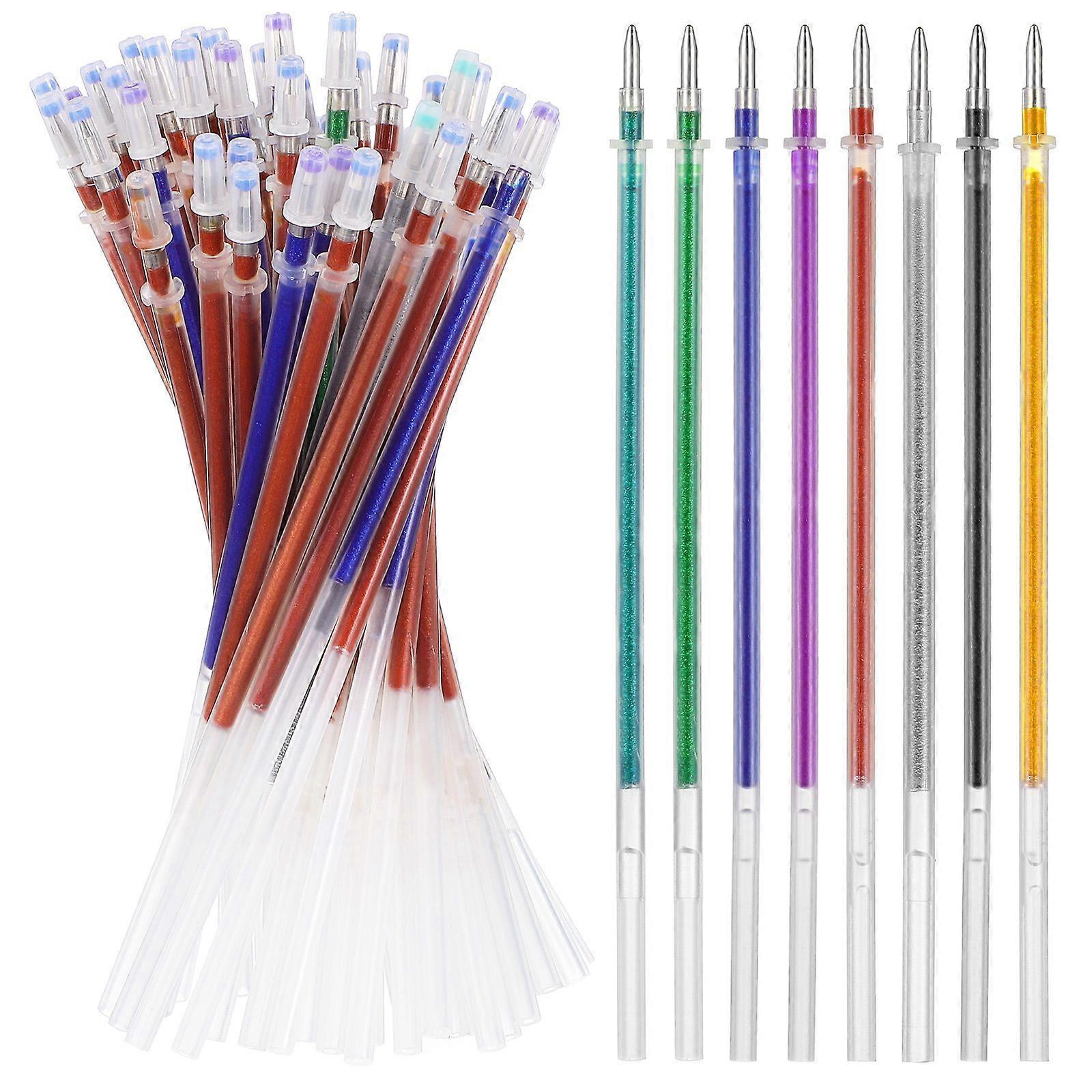 50 db műanyag zselés toll utántöltő semleges toll helyettesítők színes zselés toll utántöltők