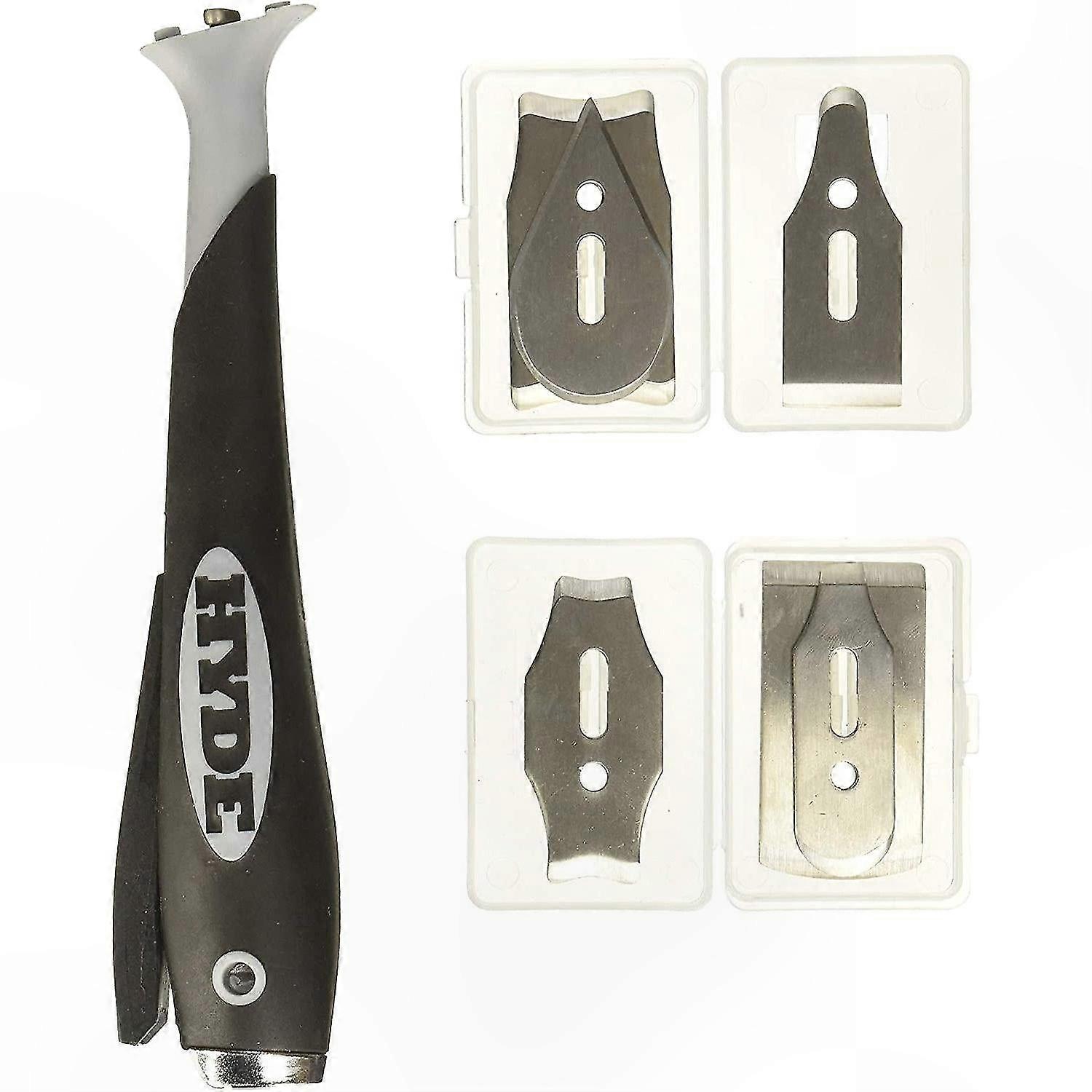 Quick Release Contour Scraper with 6 Stainless Steel Blades for Efficient Scraping Tasks