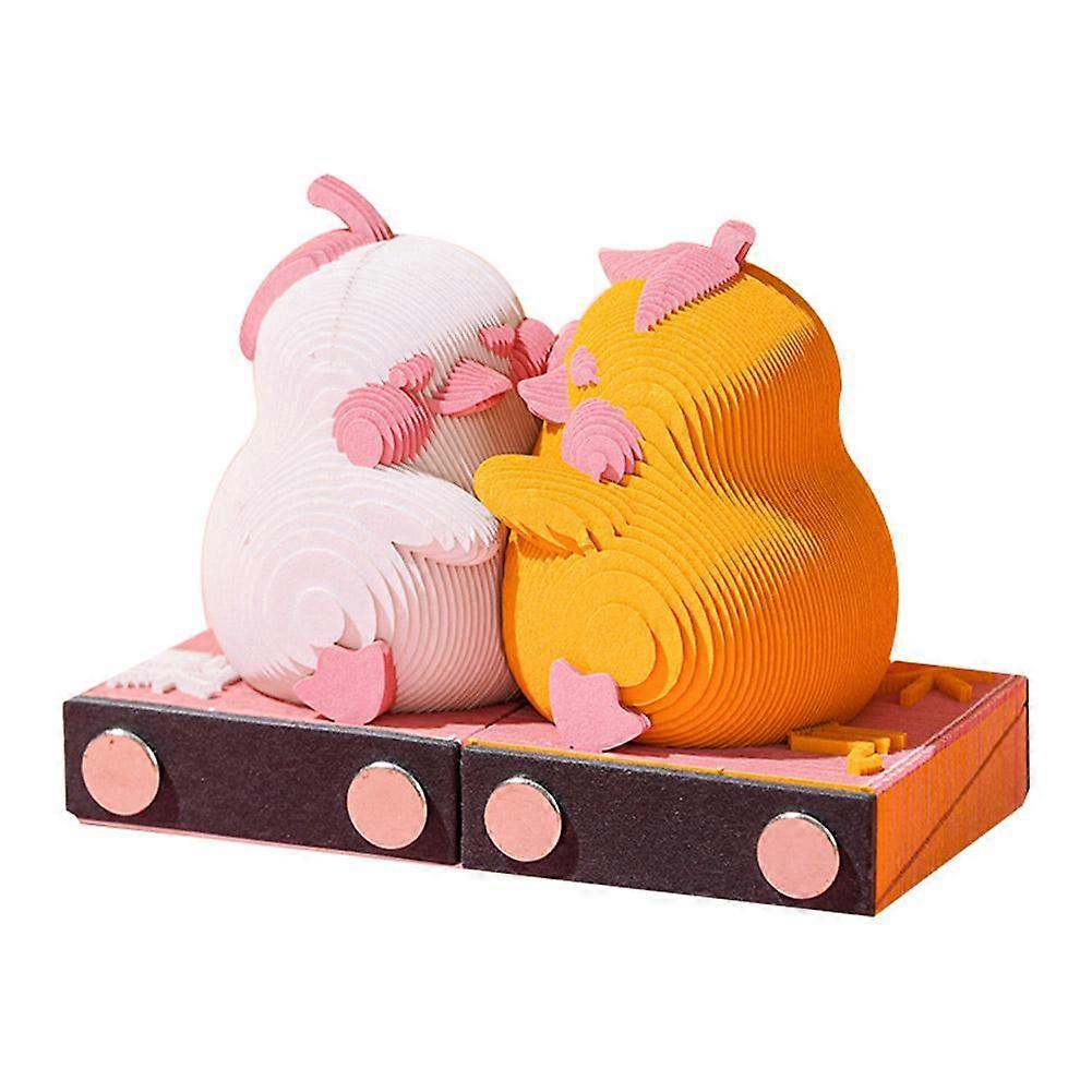 3D Paper Sculpture Never Separates Duck 3D Sticky Notes