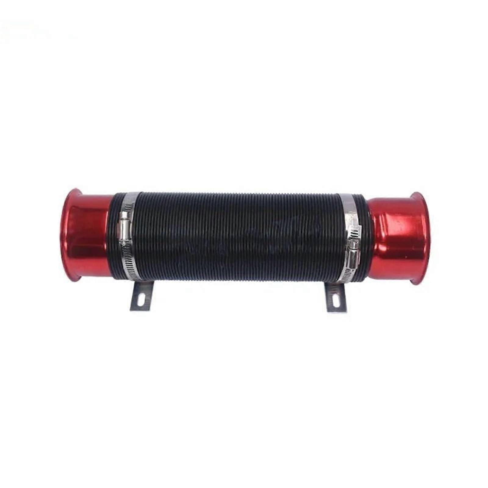 76MM Gasoline Hose Car Cold Air Turbo Intake Pipe Adjustable Flexible Duct Telescopic Tube Hose Cold Air Intake Pipe Turbo Hose (Red)'