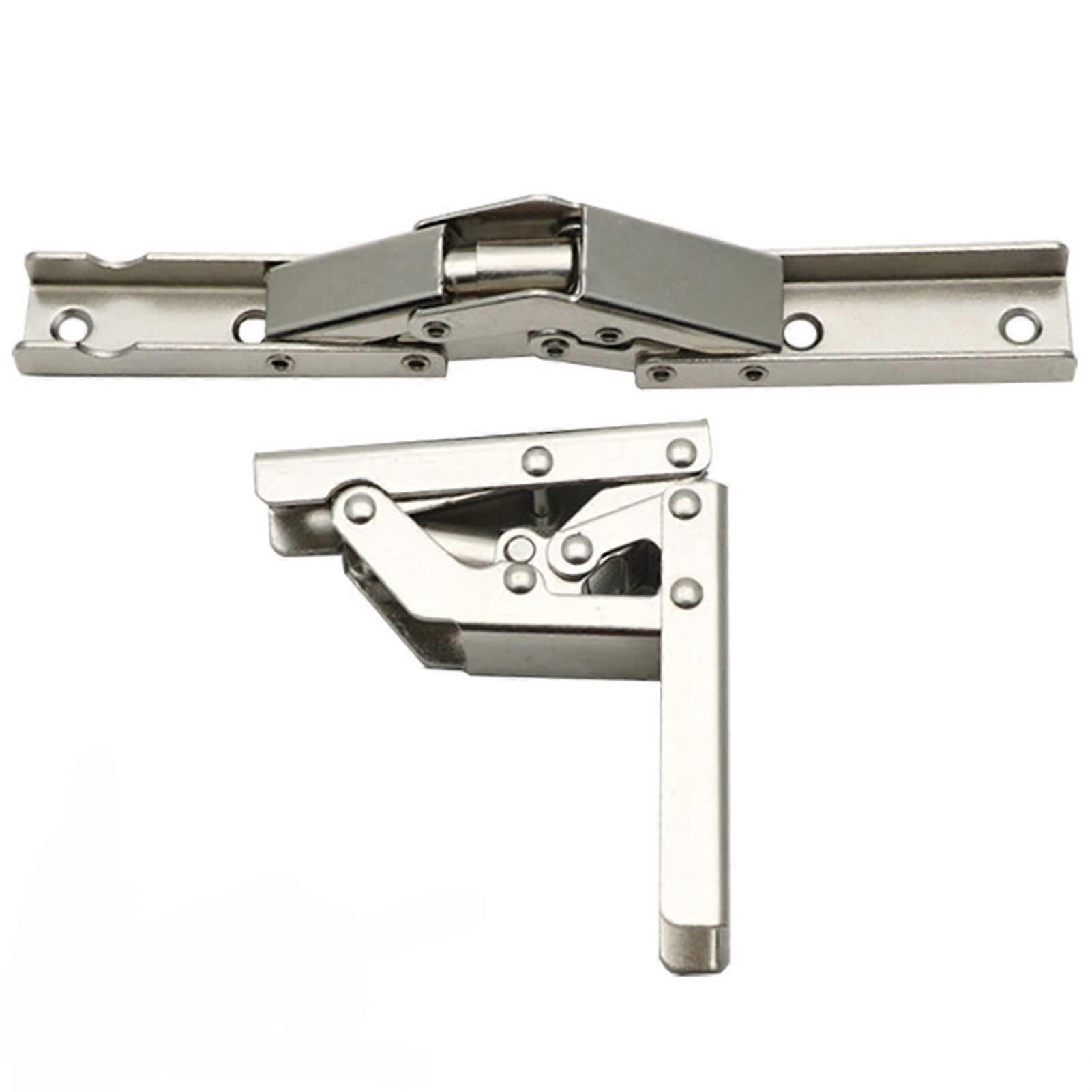 Non-Color Transfer 90-Degree Folding Door Hinge Connector Plate Set of 2 for 180-Degree Furniture Applications