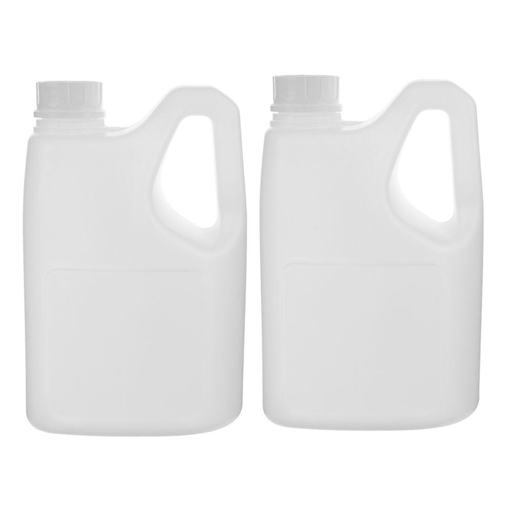 2pcs Plastic Jug With Handle For Liquid Storage Versatile Lidded Container For Kitchen Leak-Proof Storage Bottles Beverages Smoothie Bottle 2l