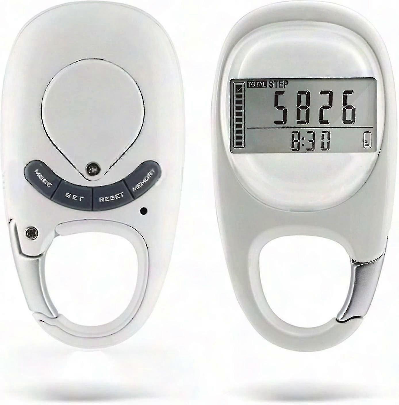 Pedometer with Clip for Accurate Step and Mile Tracking