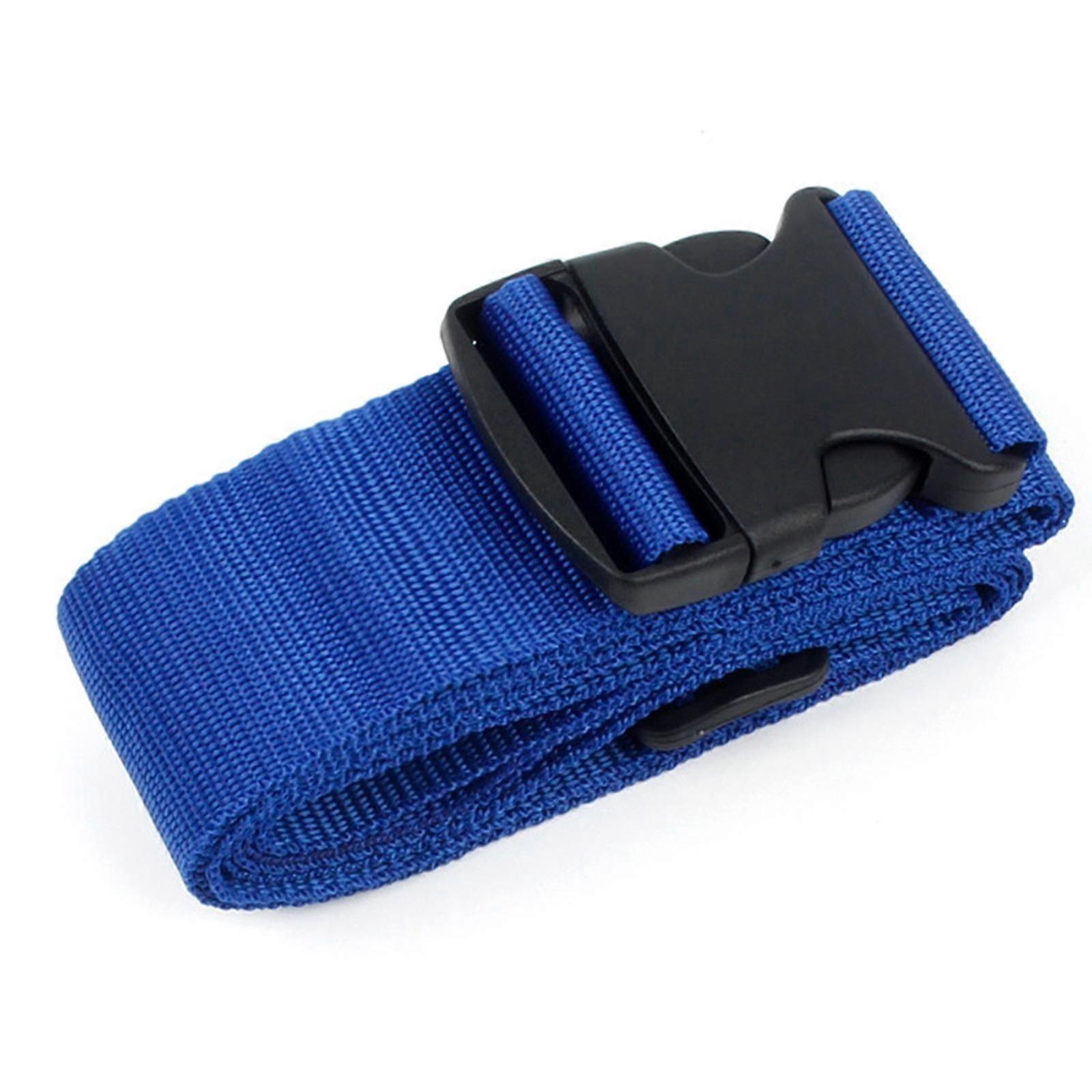 Luggage Strap Heavy Duty Add A Bag Luggage Strap Adjustable Travel Suitcase Connector Belt Baggage Attachment Accessory Navy Blue